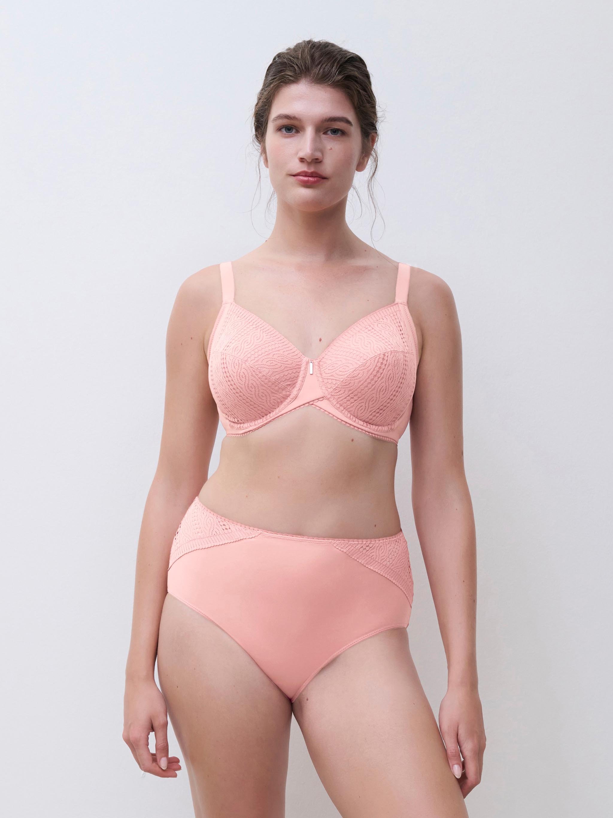 High-waisted lace support briefs | Pink CHANTELLE Women