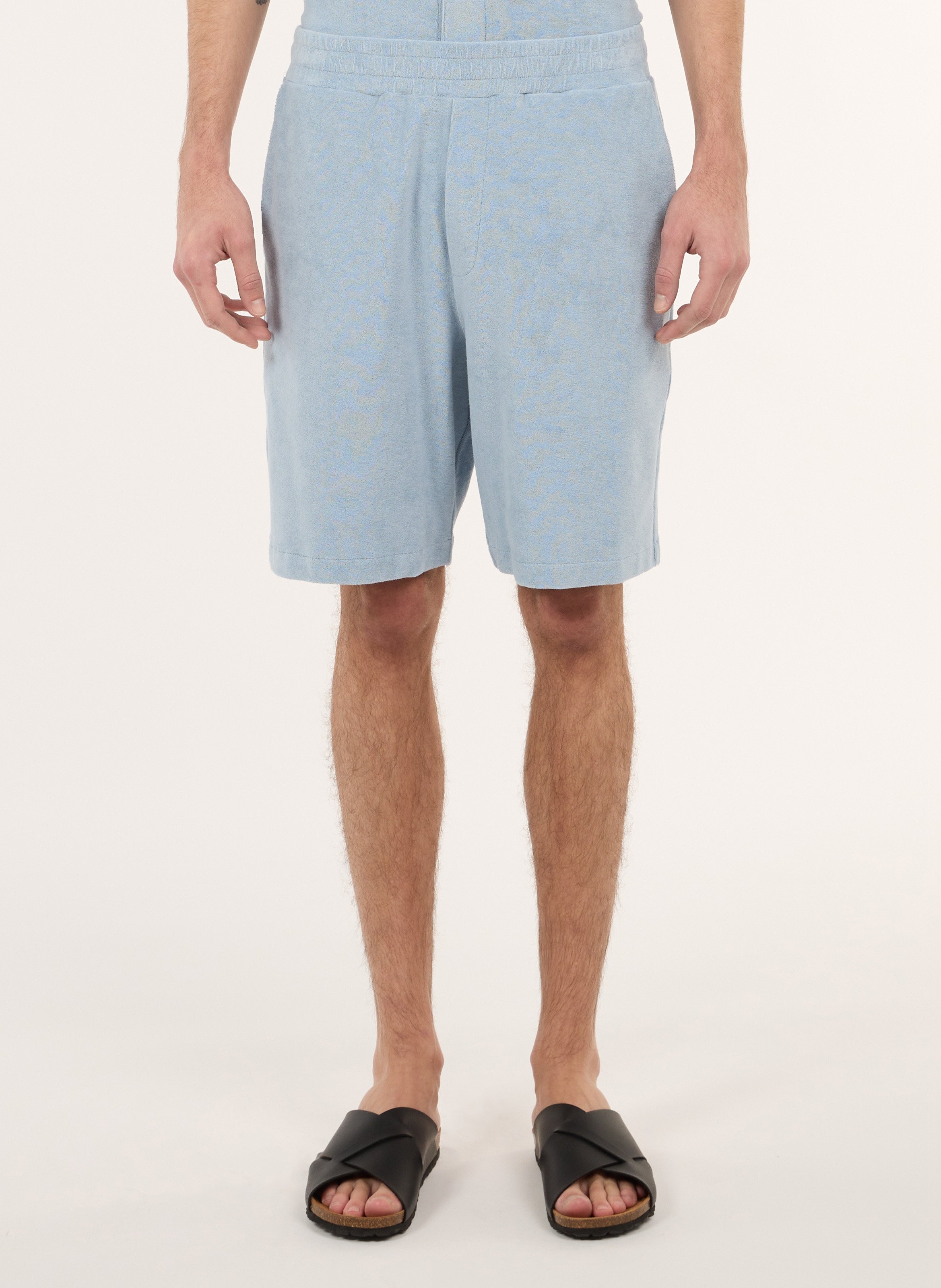 Gerade geschnittene Baumwollshorts SAISON 1865 Blau