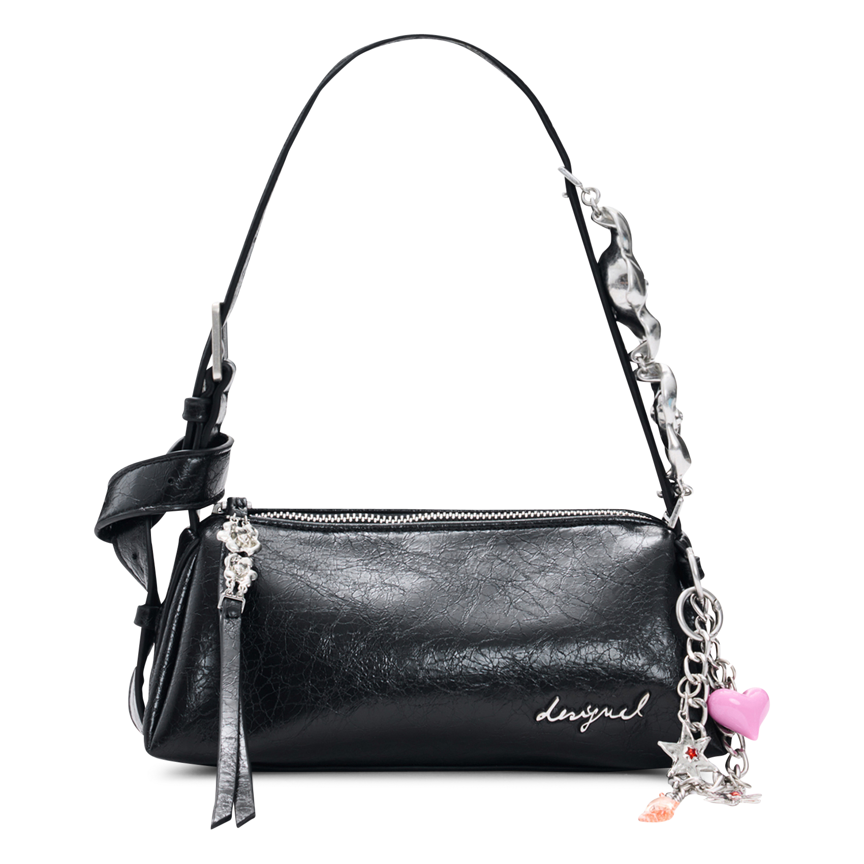 Sac porté épaule effet cuir DESIGUAL Schwarz