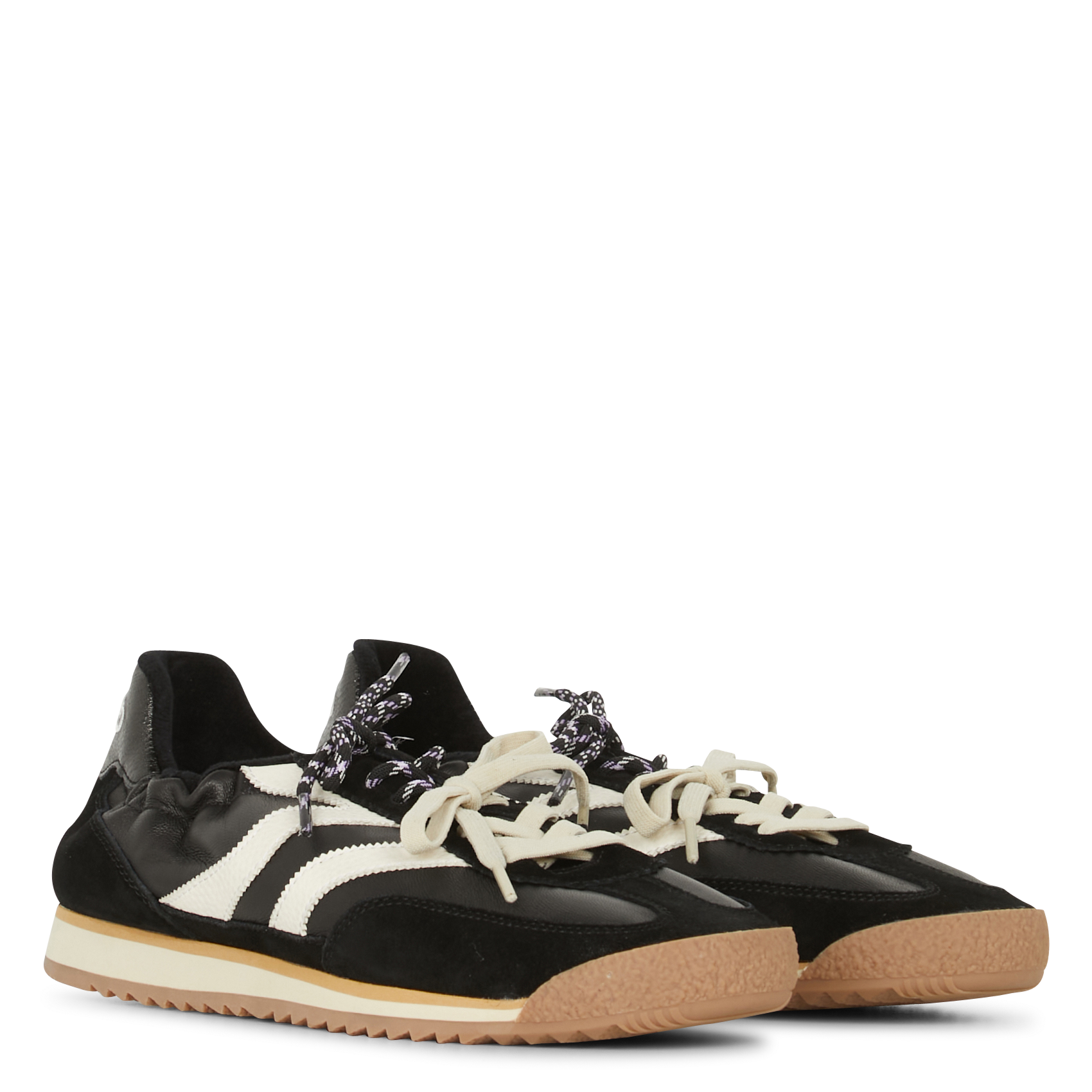 Low-top sneakers with double laces MRP Black