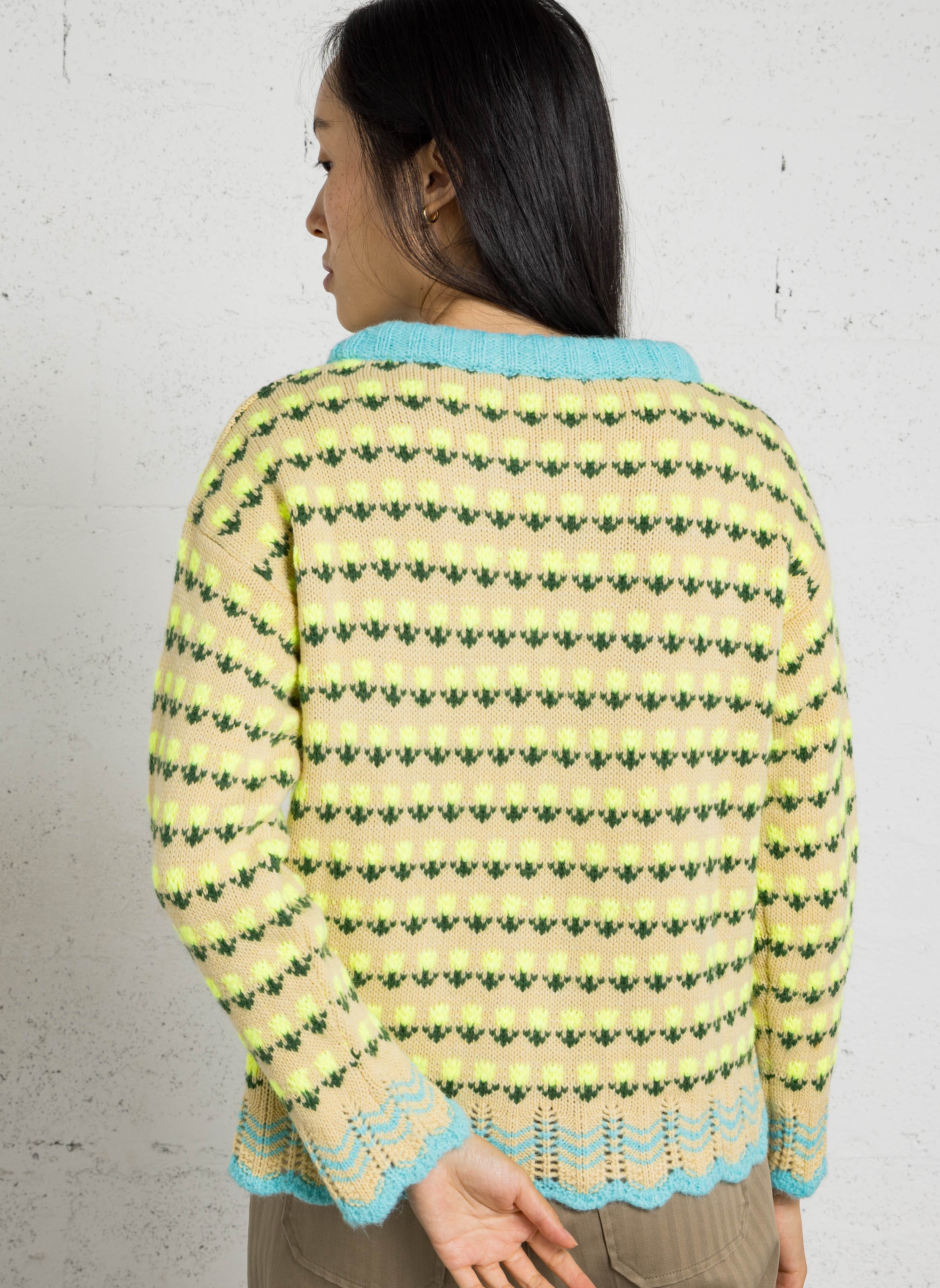 Oversized sweater DR BLOOM Yellow