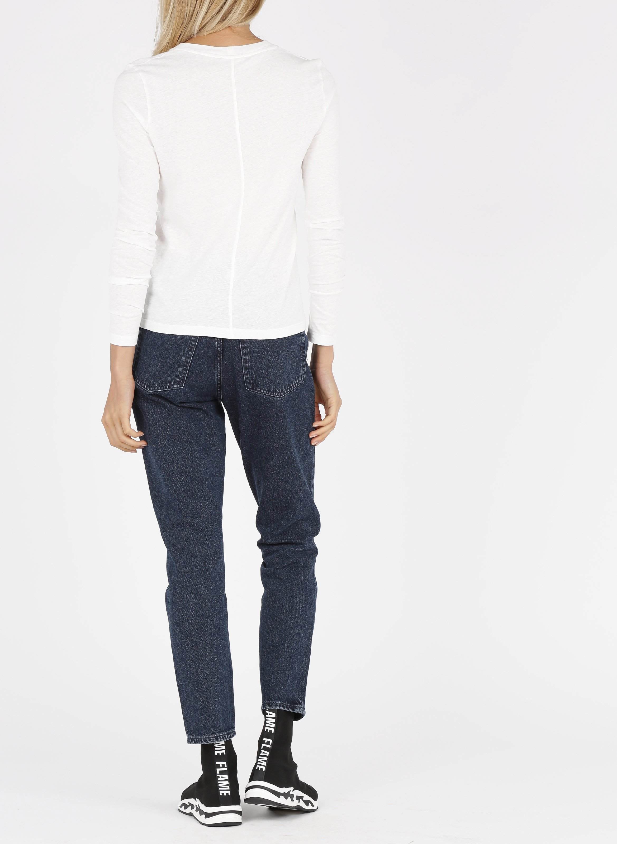 Tee-shirt col rond en coton AMERICAN VINTAGE Blanc