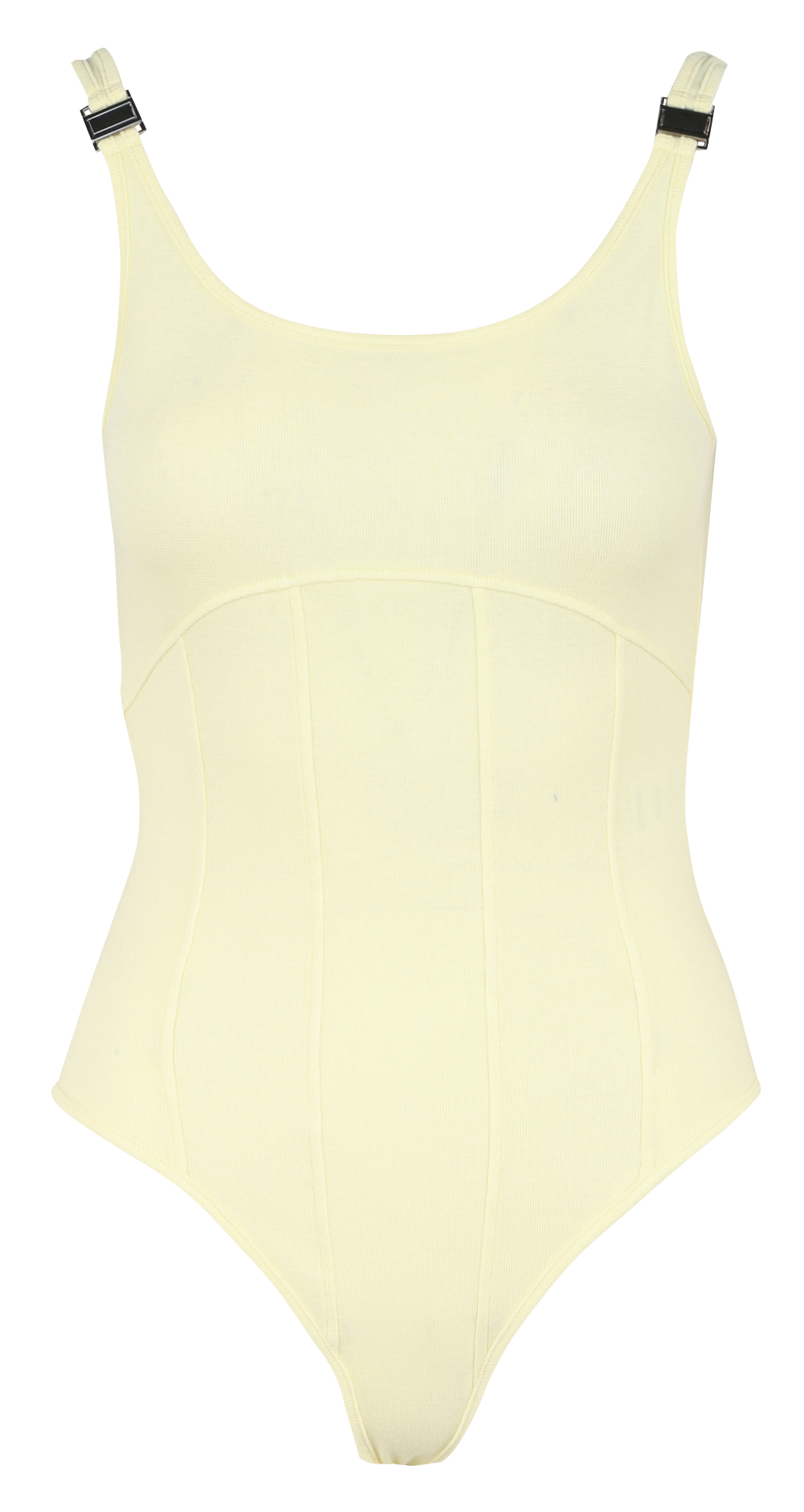 Body à bretelles fines dos nu en coton mélangé  MARGAUX LONNBERG Jaune