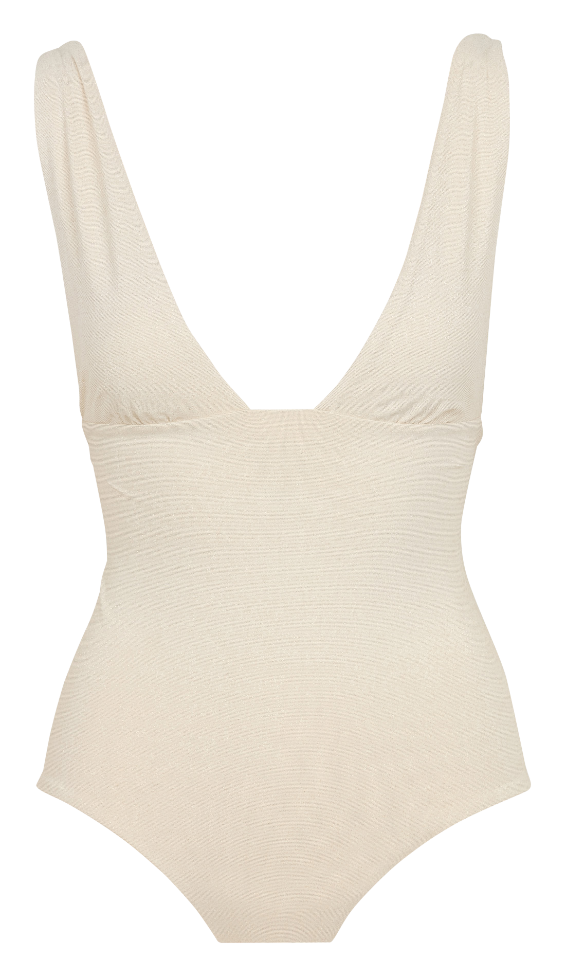 Triangle one-piece swimsuit White