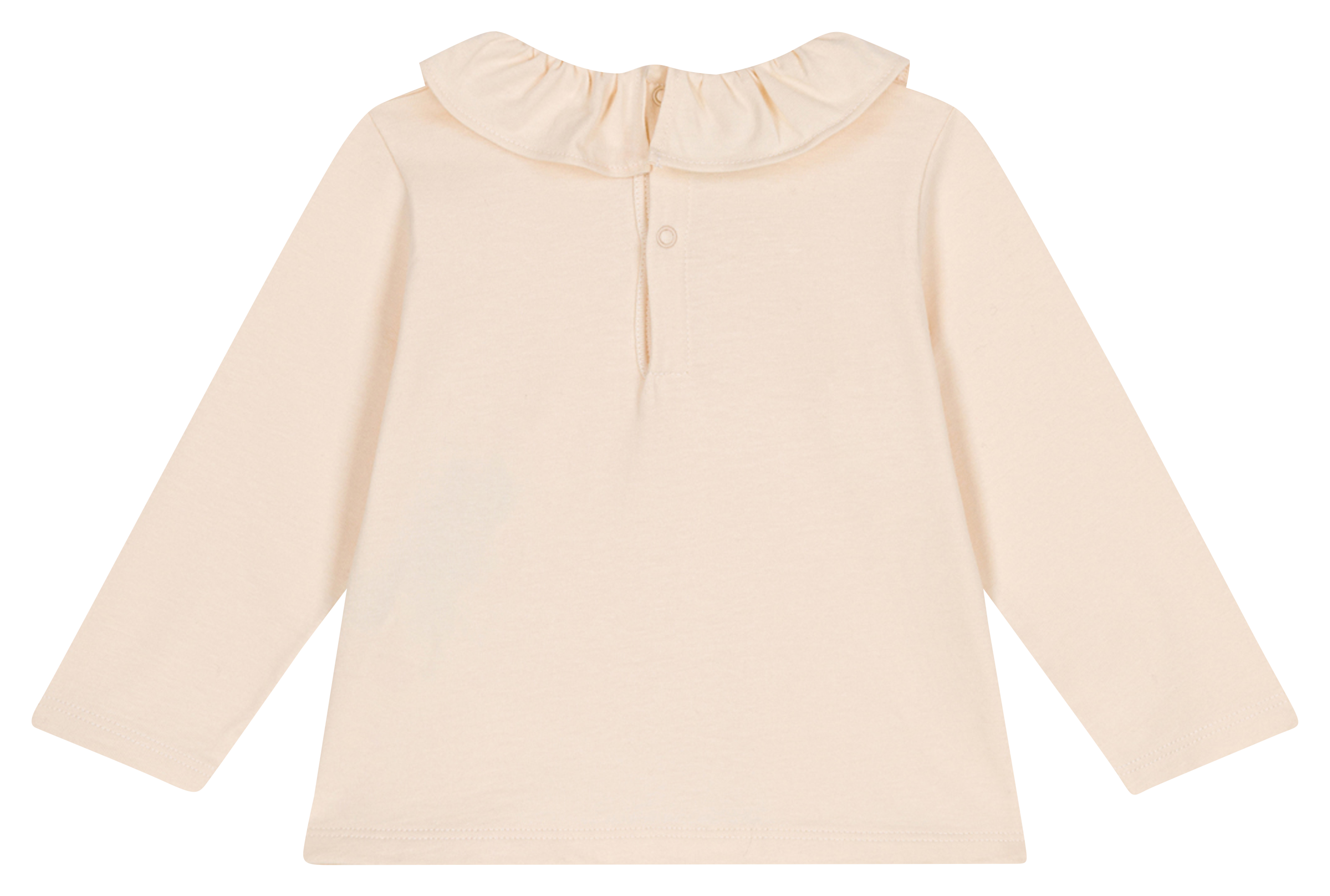Blouse ample col rond en coton PETIT BATEAU Beige