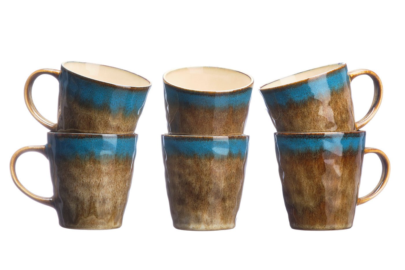 Island mug 40cl - 6 pieces - land & sea BJORN Brown