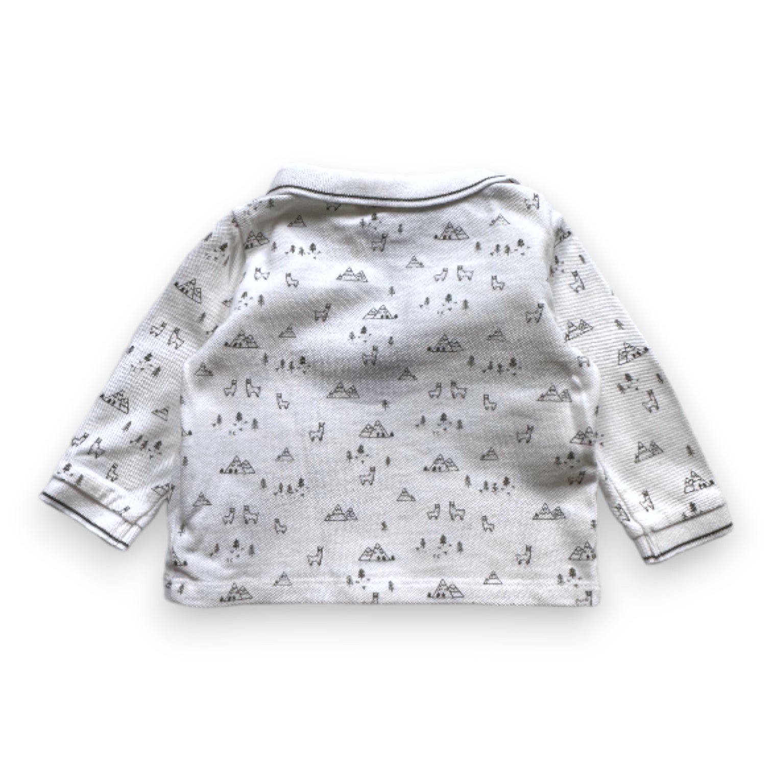 White Baby Polo - 6 months TARTINE ET CHOCOLAT - seconde-main White