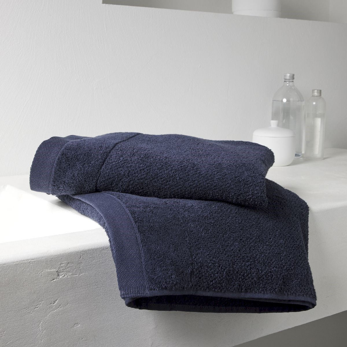 Plain cotton bath towel TODAY LINGE DE MAISON Blue