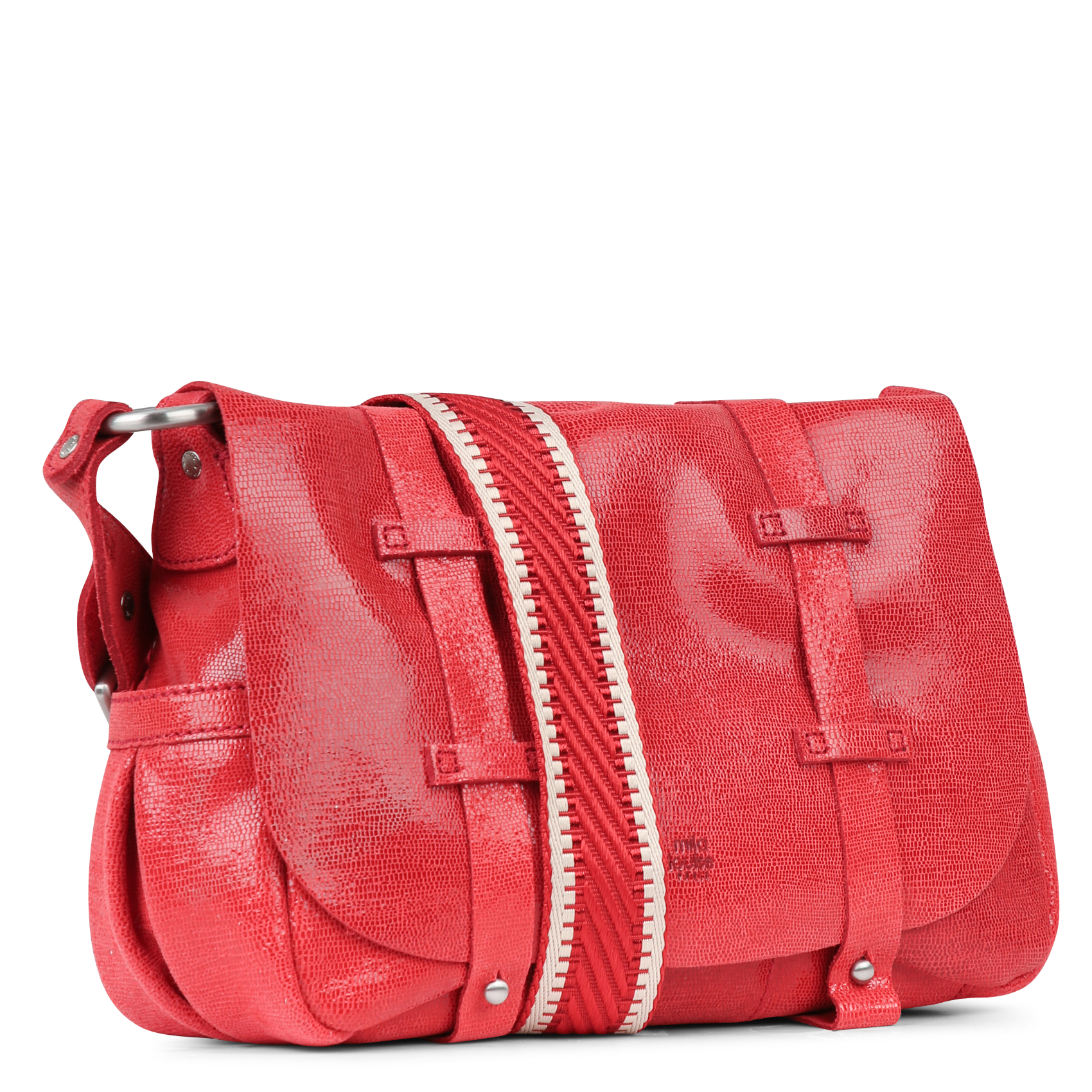 Umhängetasche aus Leder MILA LOUISE Rot