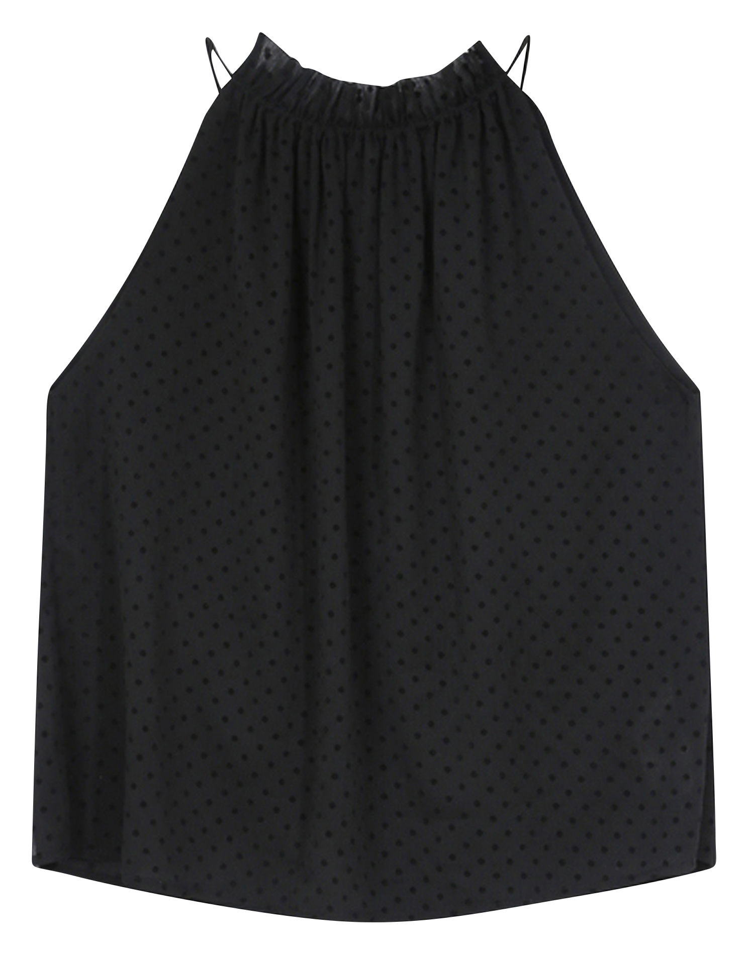 Top col rond  GRACE ET MILA Noir