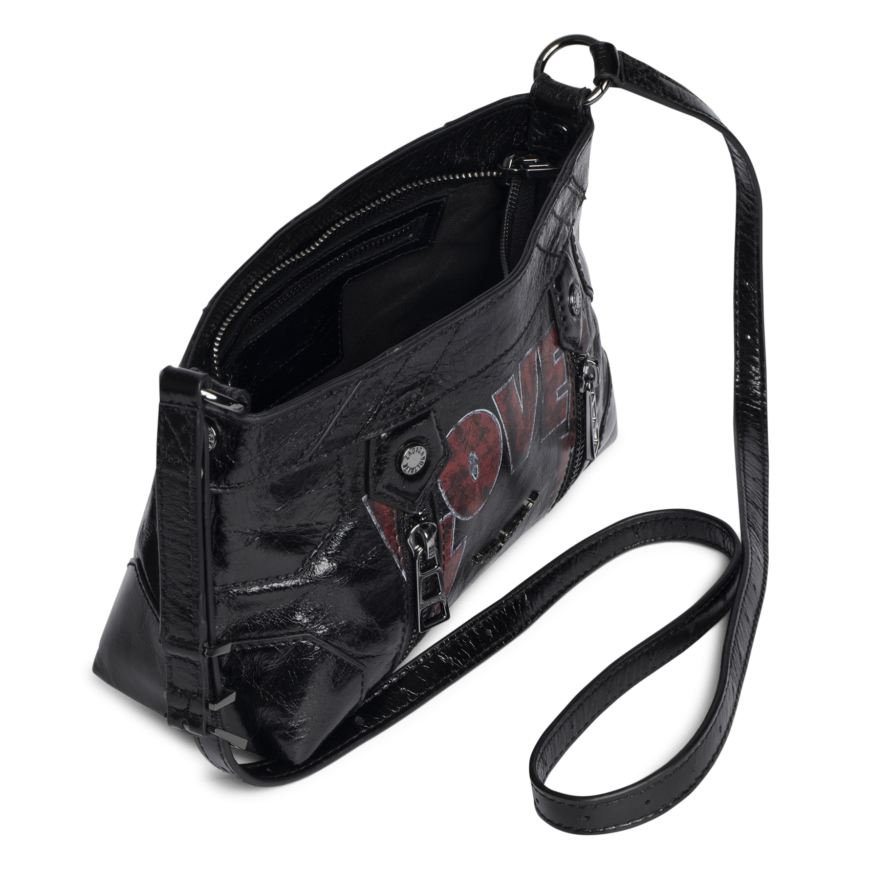 Leren crossbodytas  ZADIG&VOLTAIRE Zwart