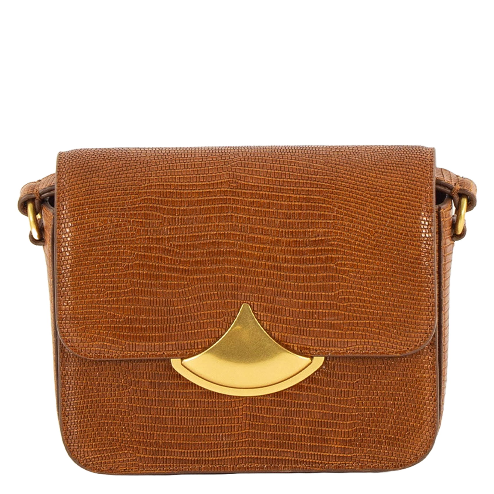 Sac bandoulière en cuir effet crocodile SESSUN