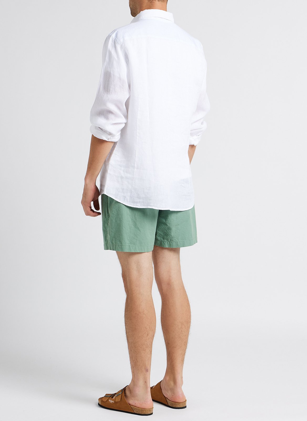 Short droit en coton bio mélangé  HOMECORE Vert