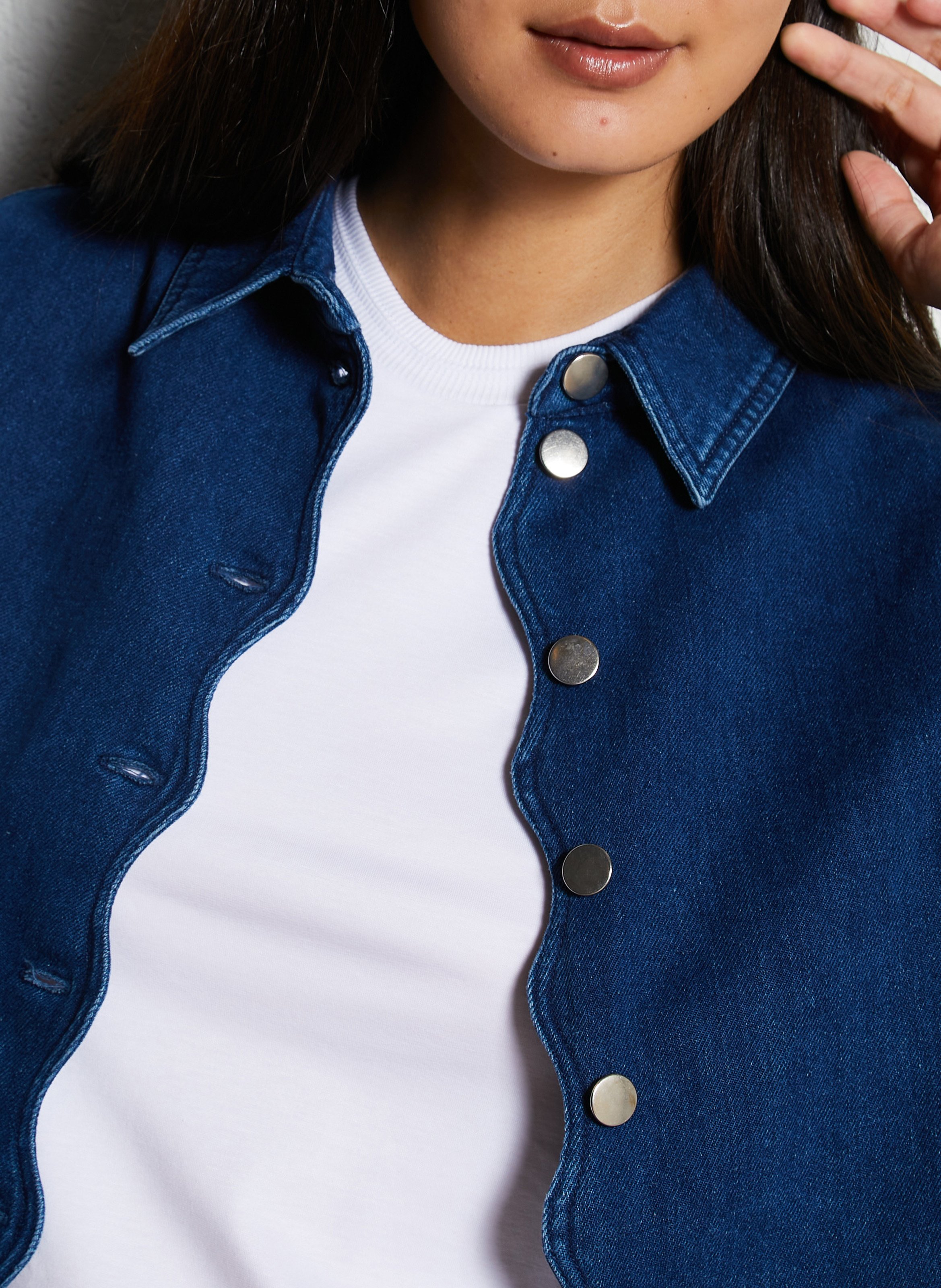 Colonel plain shirt ELISE CHALMIN Blue
