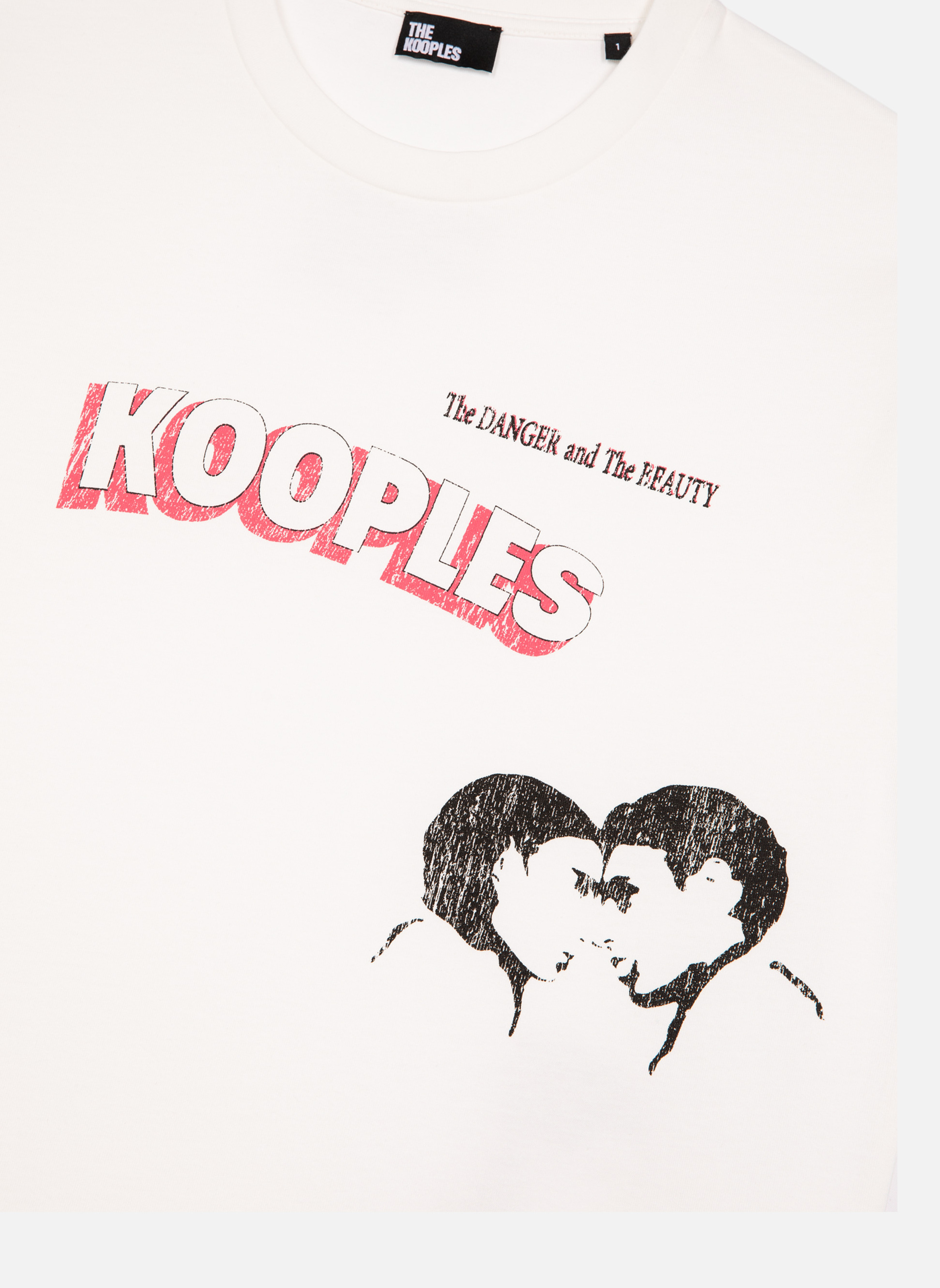 T-shirt with screen printing THE KOOPLES White