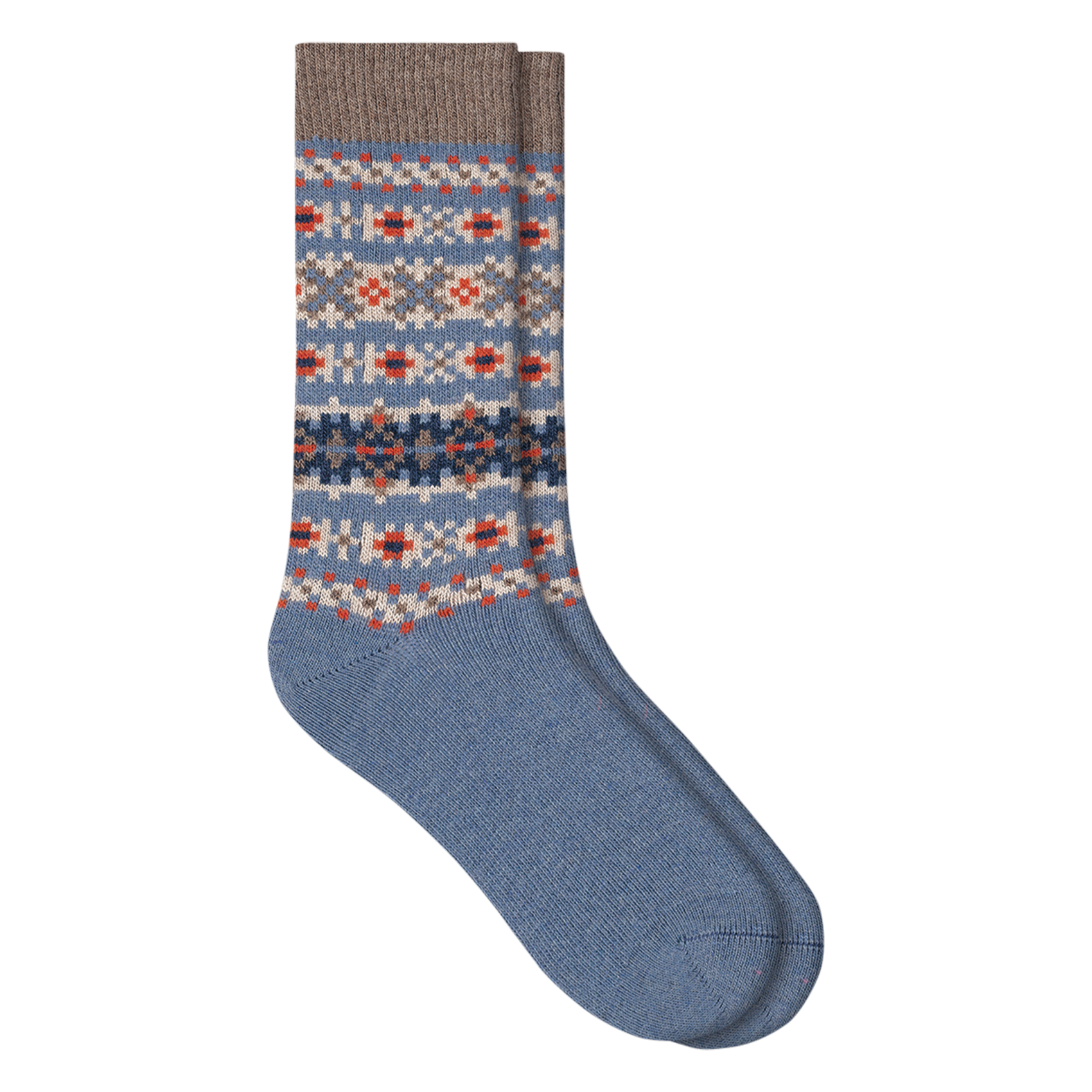 Mid-calf printed socks BLEUFORET Blue