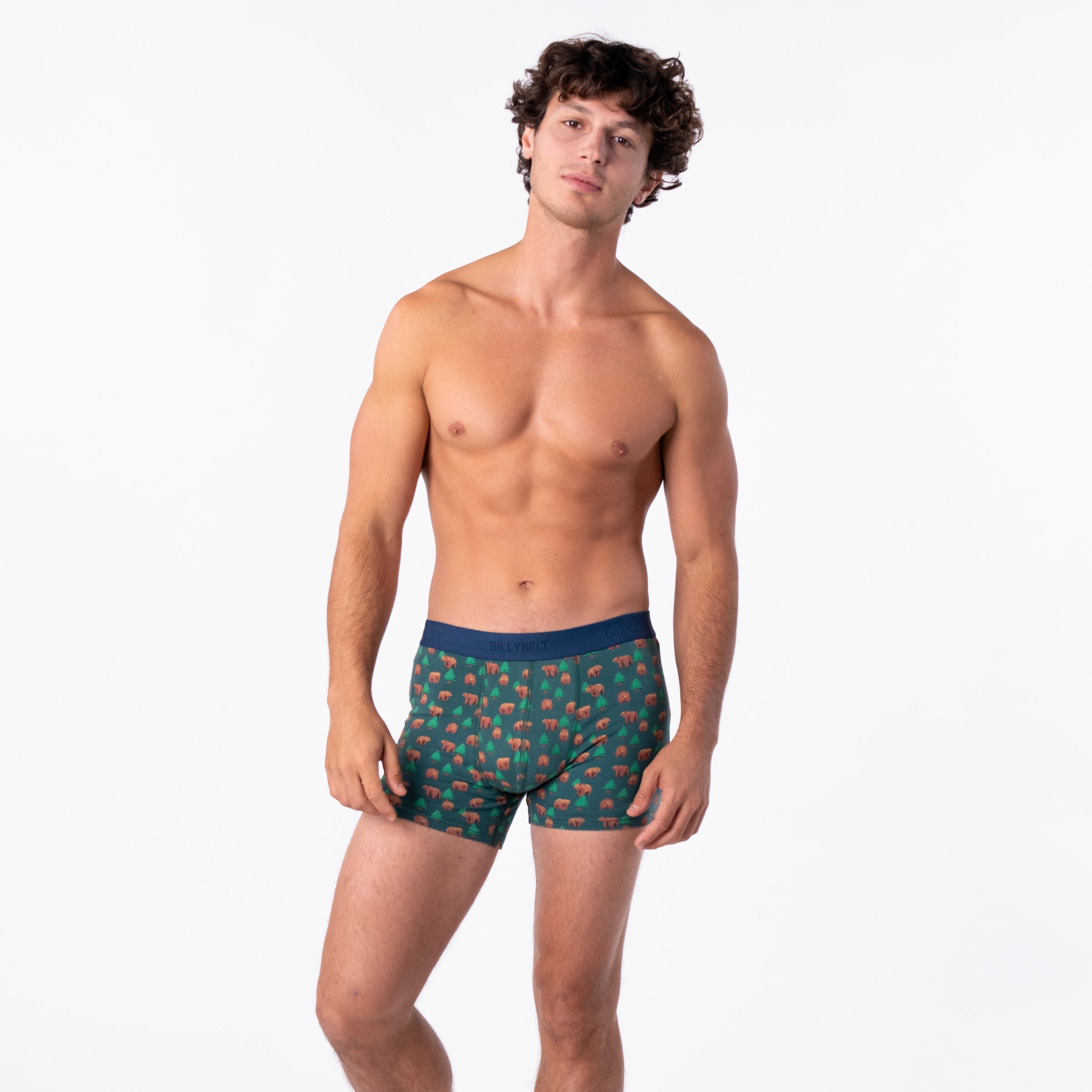 Organic cotton boxers BILLYBELT Green
