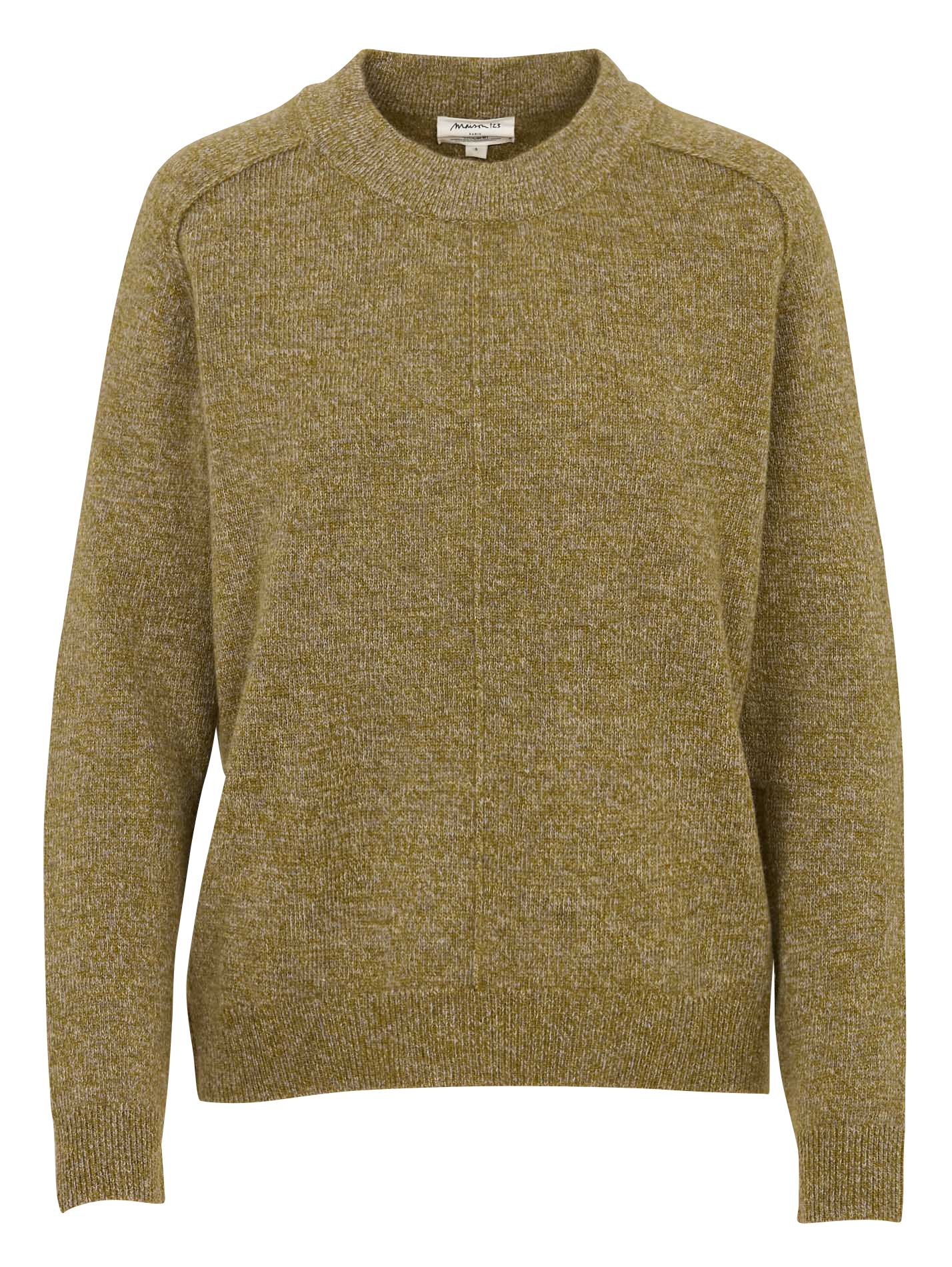 Pull col rond en laine MAISON 123 Vert