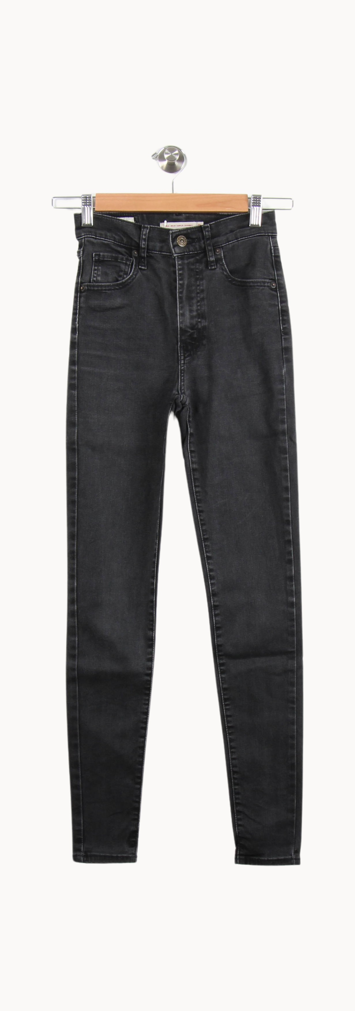 Cropped slim jeans with studs LEVI'S - Seconde main Black