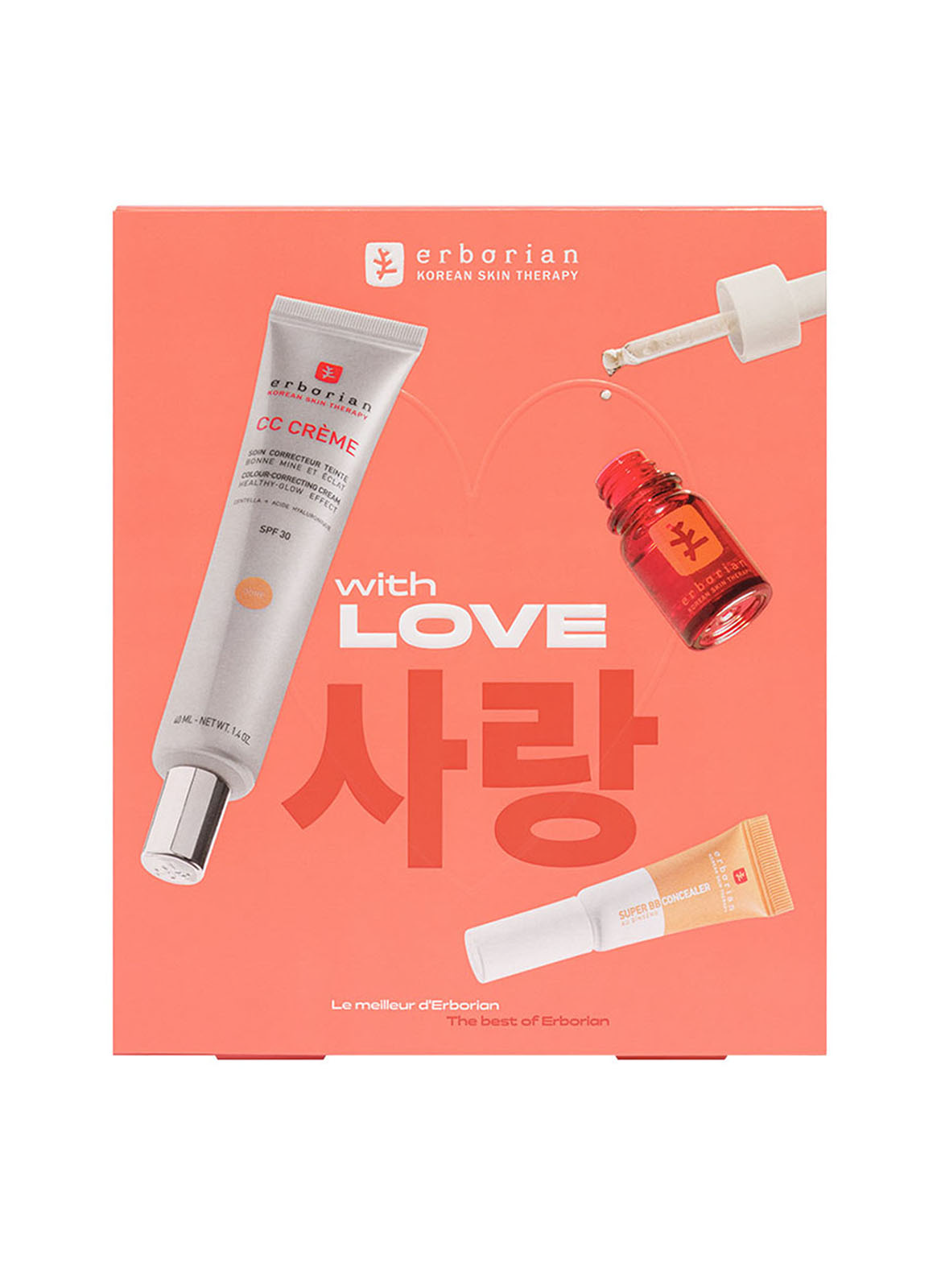 KIT CC CREME X SKIN THERAPY X SUPER BB CONCEALER ERBORIAN Doré