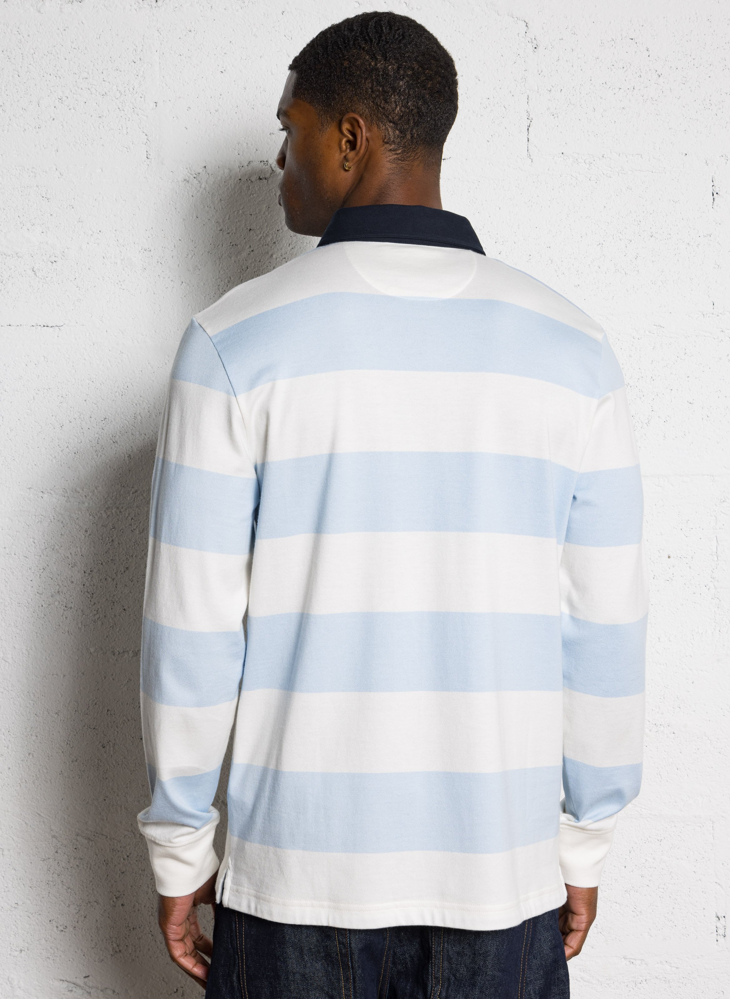 Polo droit en coton EDEN PARK Bleu