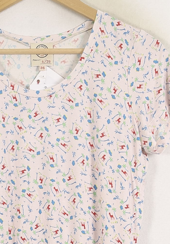 Tommy Badge T-shirt INES DE LA FRESSANGE - Seconde main Pink