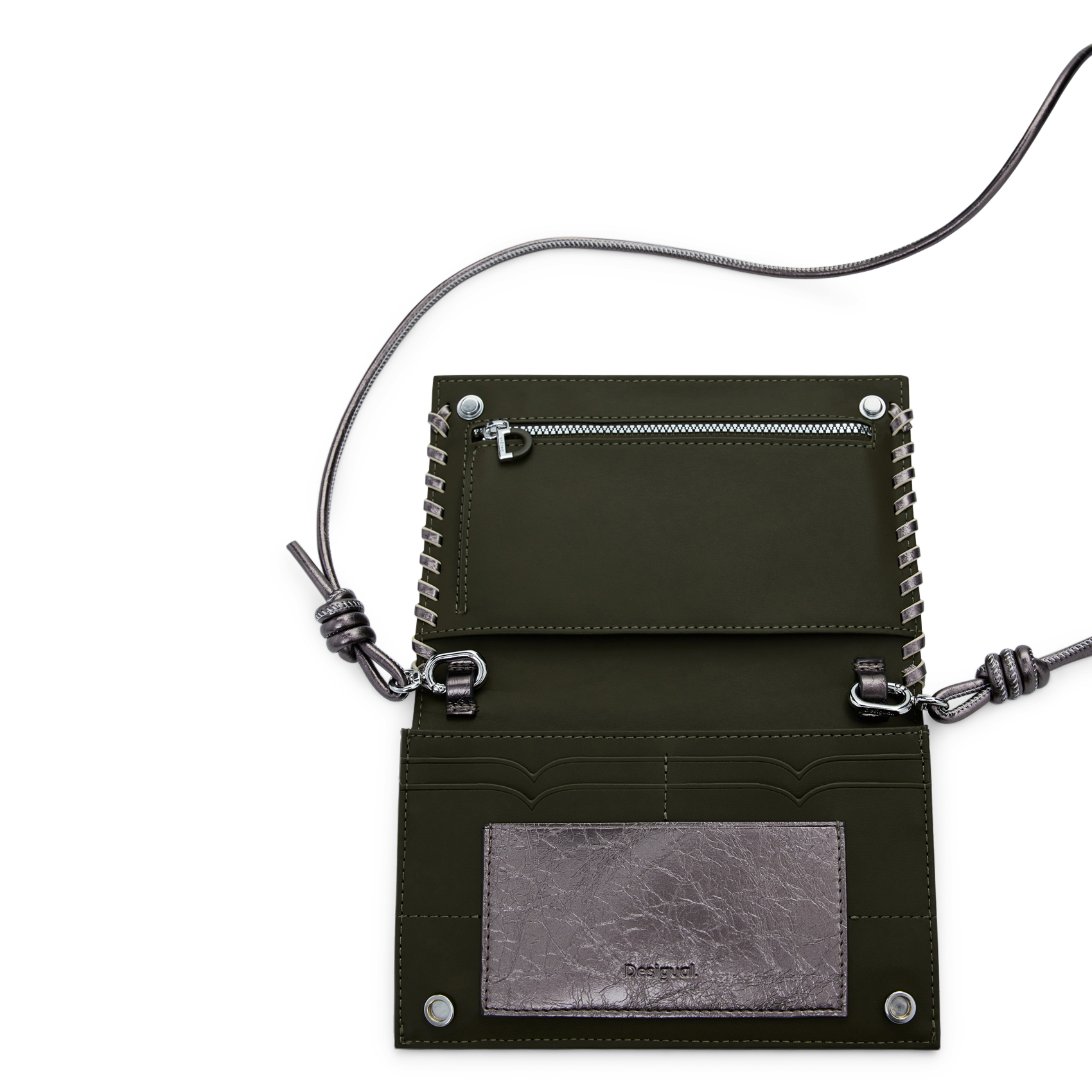 Umhängetasche mit Metallic-Leder-Effekt DESIGUAL Mehrfarbig