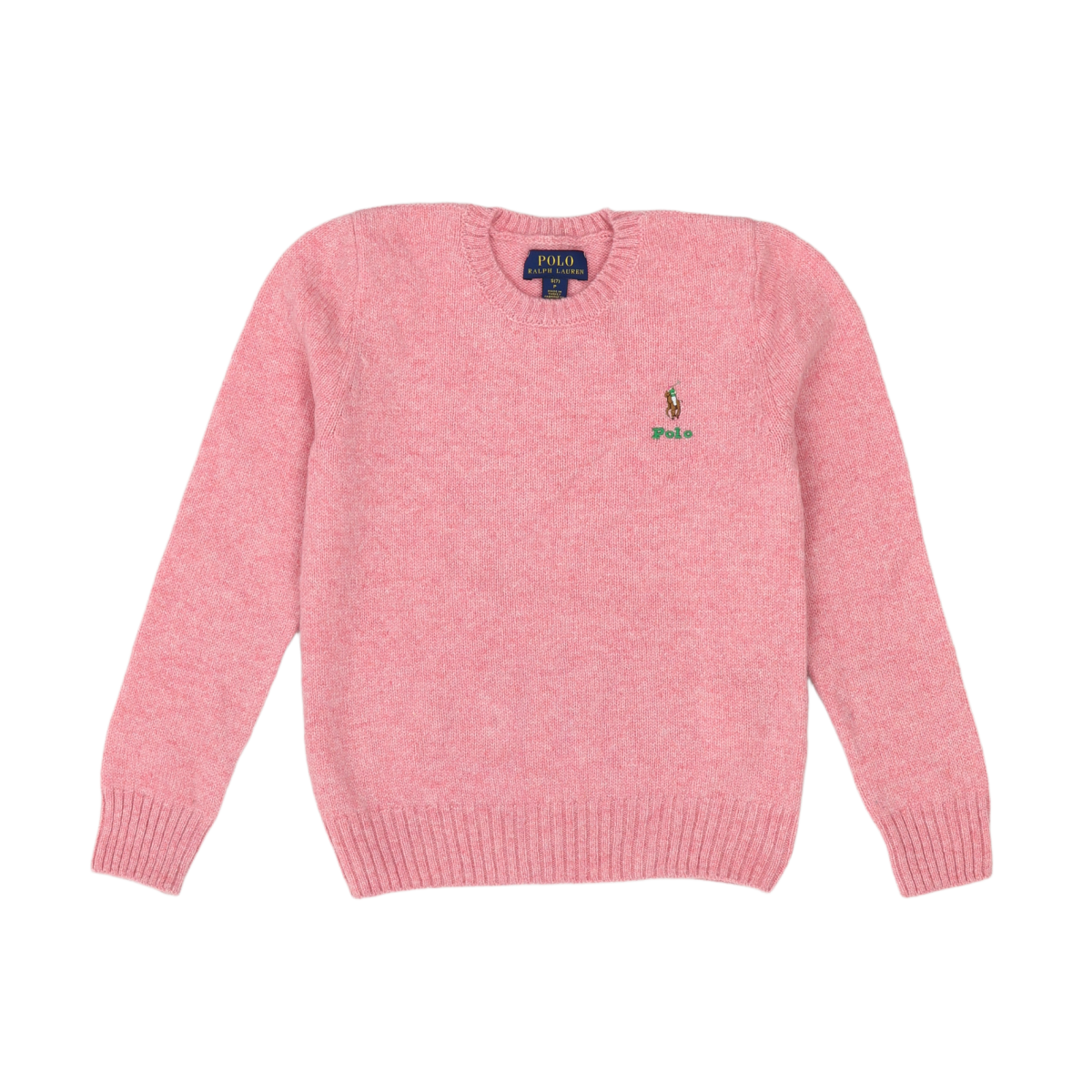 Pink children's sweater - 7 years POLO RALPH LAUREN - Seconde Main Pink