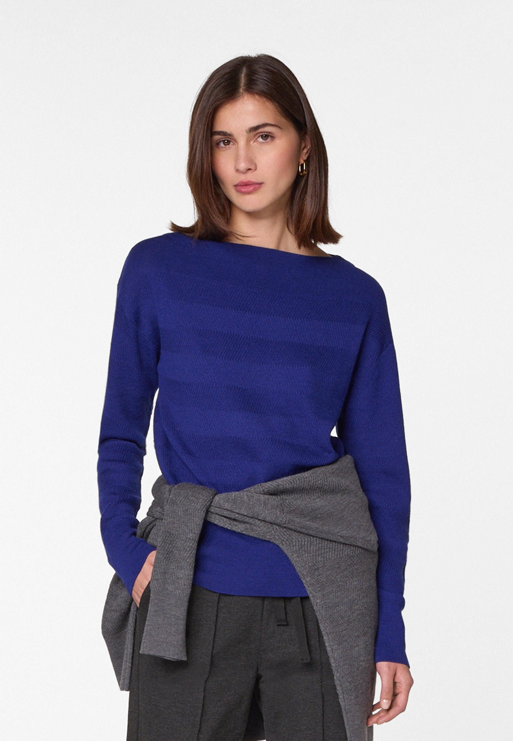 Merino wool boat-neck sweater  RODIER Blue