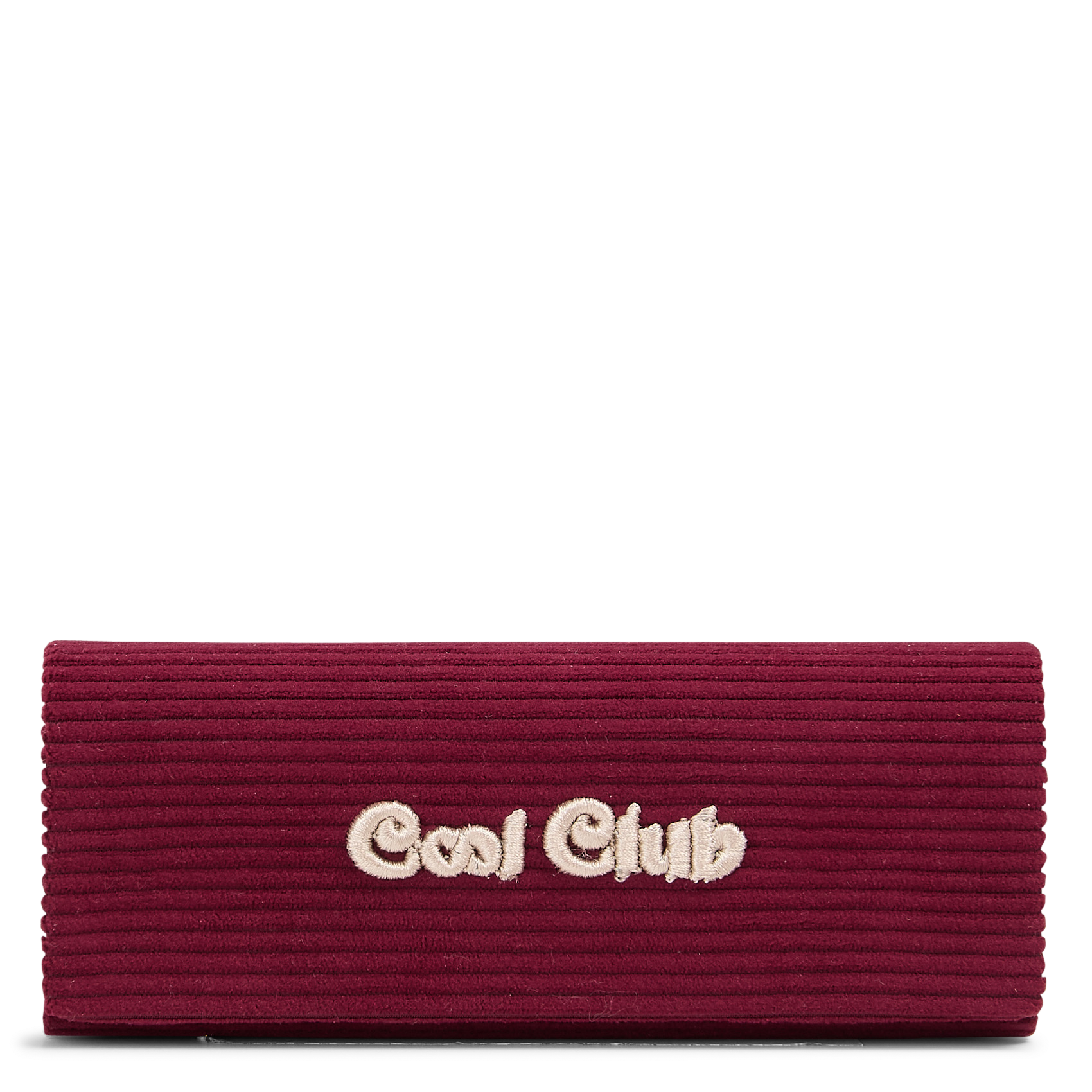 Etui à lunette en velours côtelé I CODE Rouge