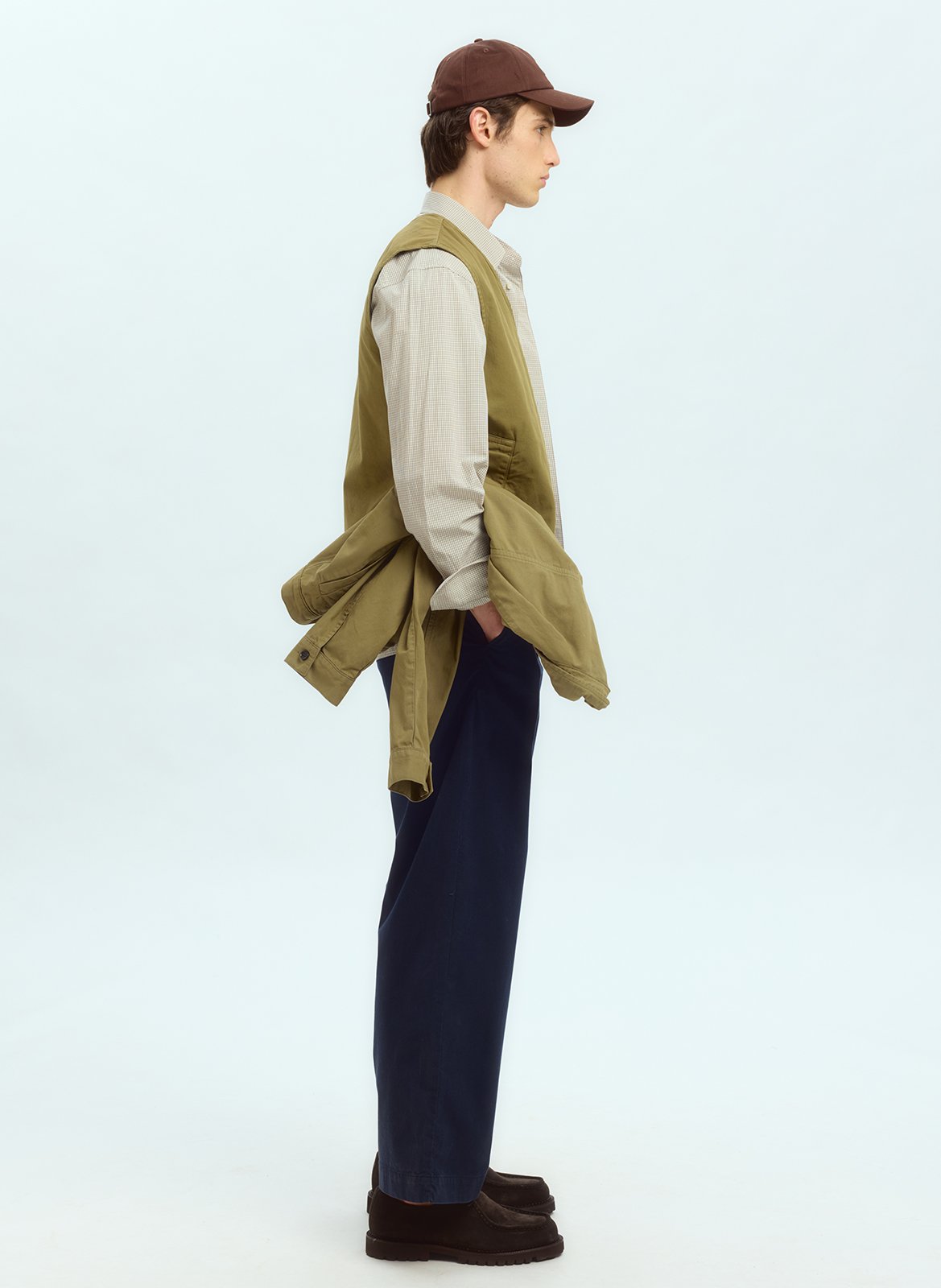 Baumwolljacke im Workwear-Stil SELECTED Braun