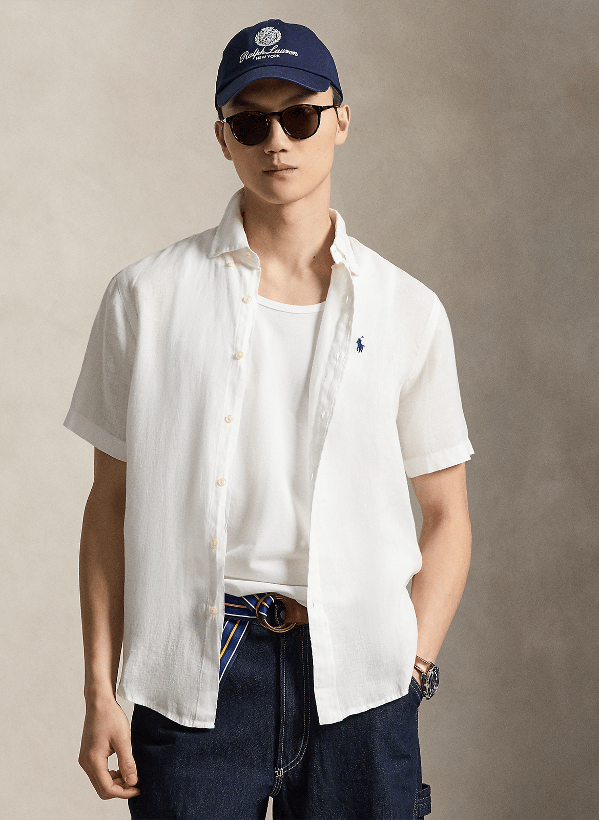 Linnen, regular fit overhemd POLO RALPH LAUREN