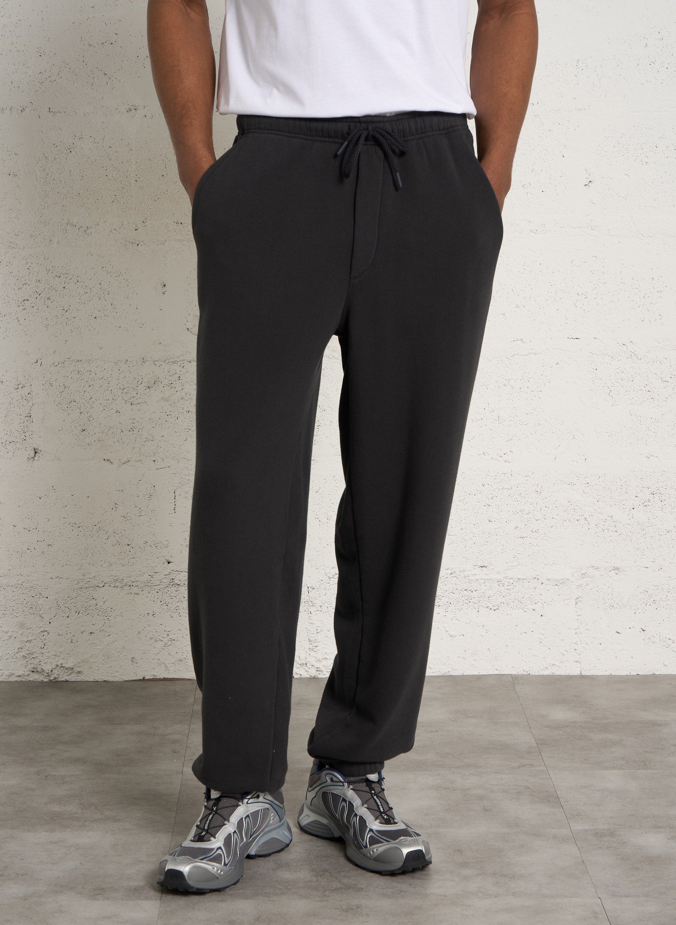 Loose-fitting stretch cotton joggers AMERICAN VINTAGE Black
