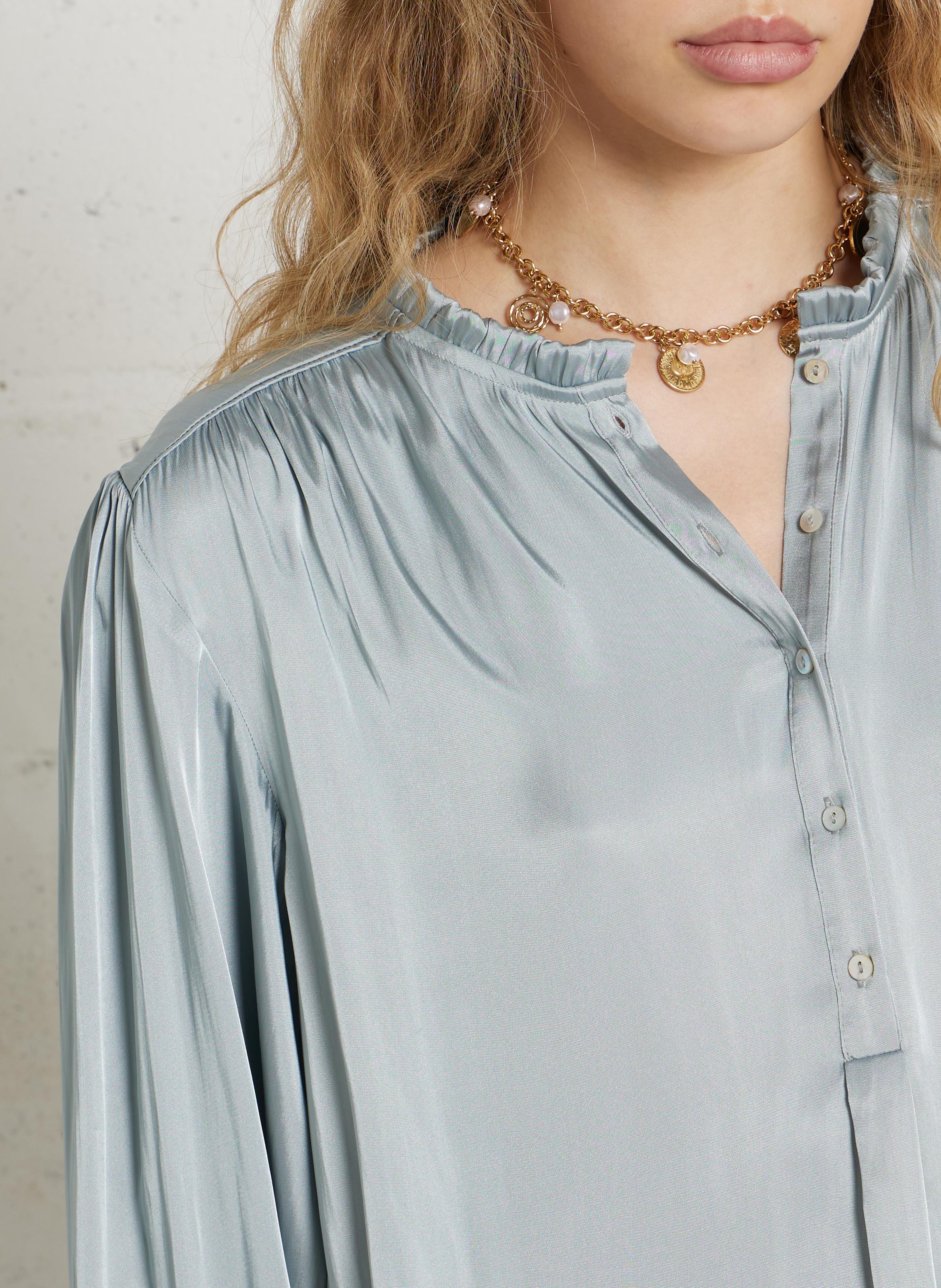 Round-neck top MAISON 123 Blue