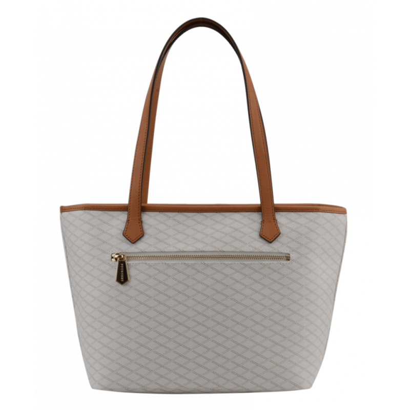 Leather bag POURCHET White