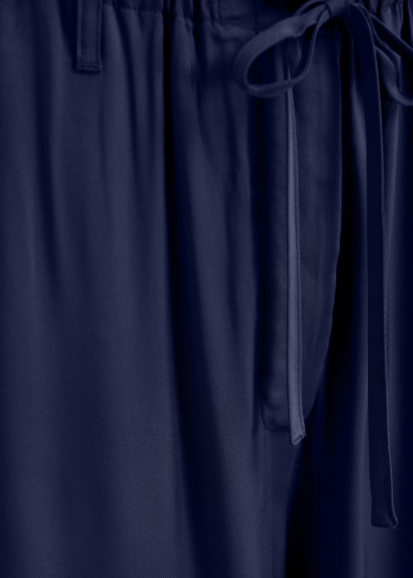 Hohe Taille weite Hose in Uni-Farbe ESSENTIEL ANTWERP Blau