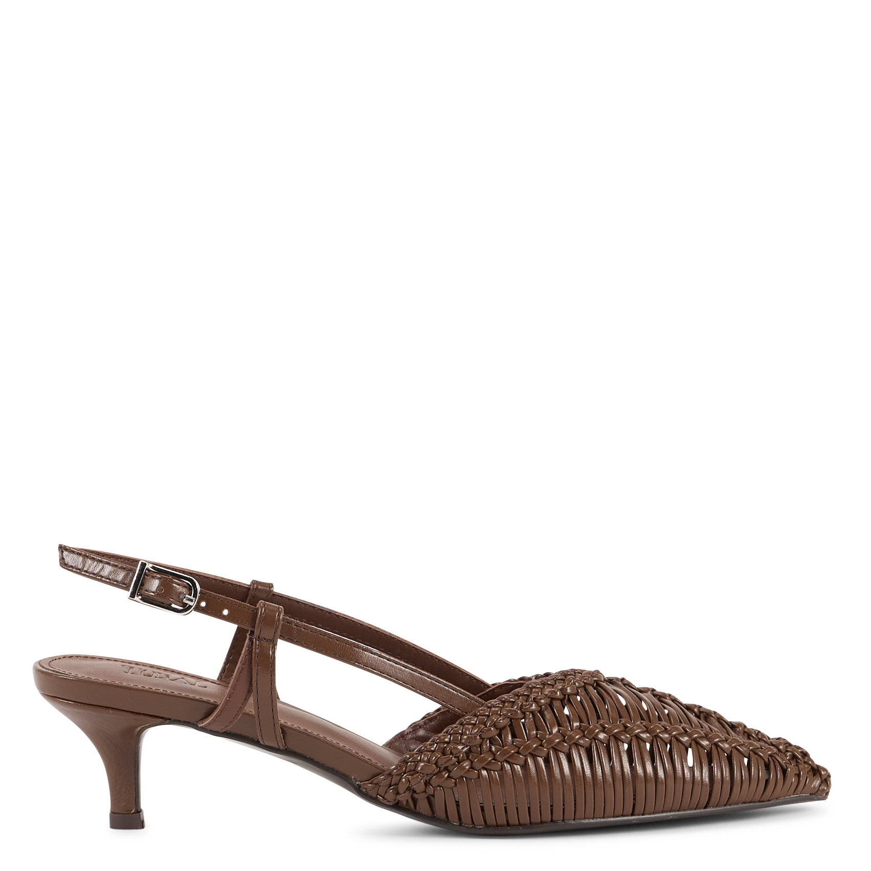 Escarpins tissés TORAL Marron