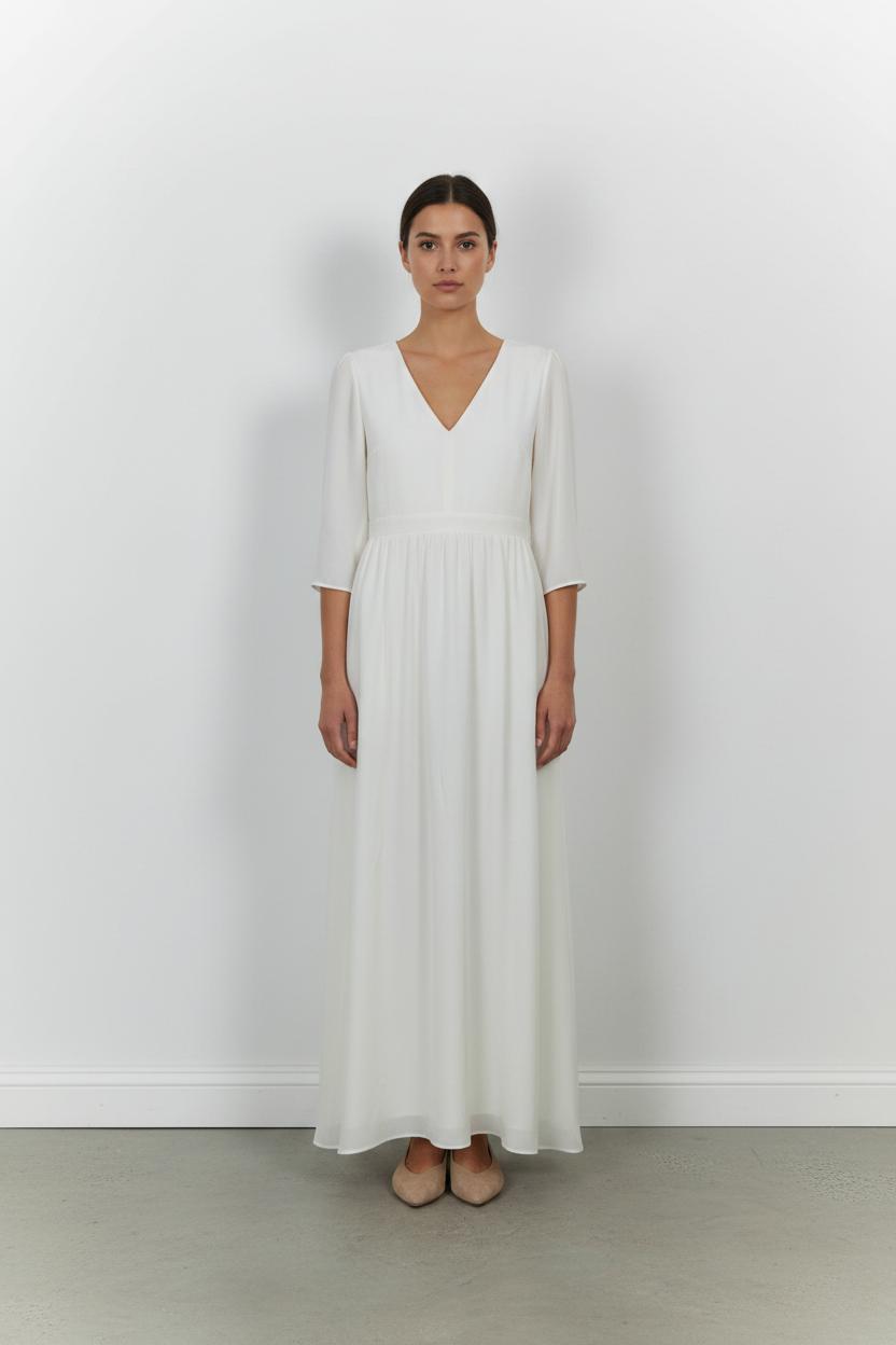 Long dress MAISON LEMOINE - Seconde main White