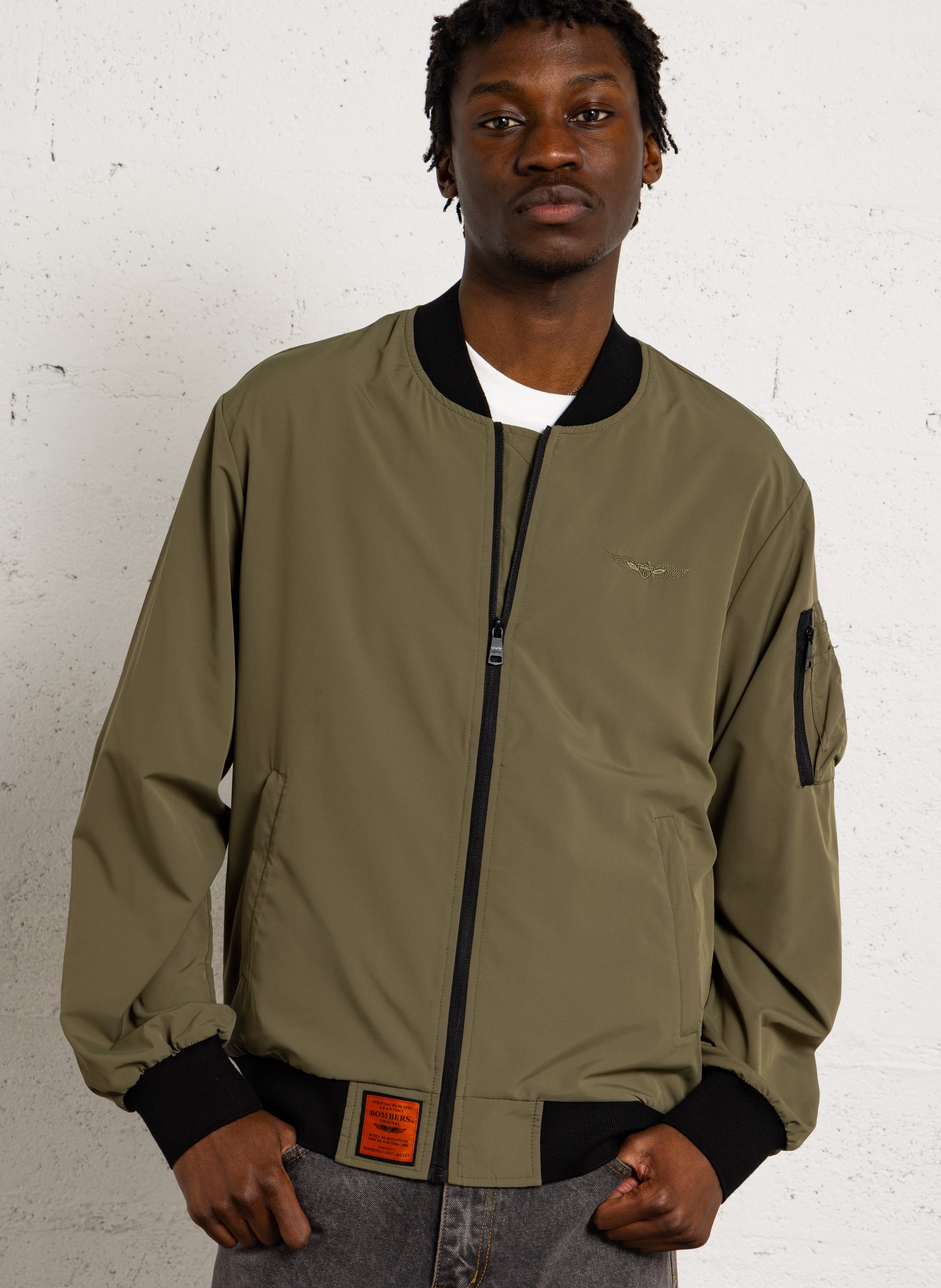Veste oversize col teddy BOMBERS ORIGINAL