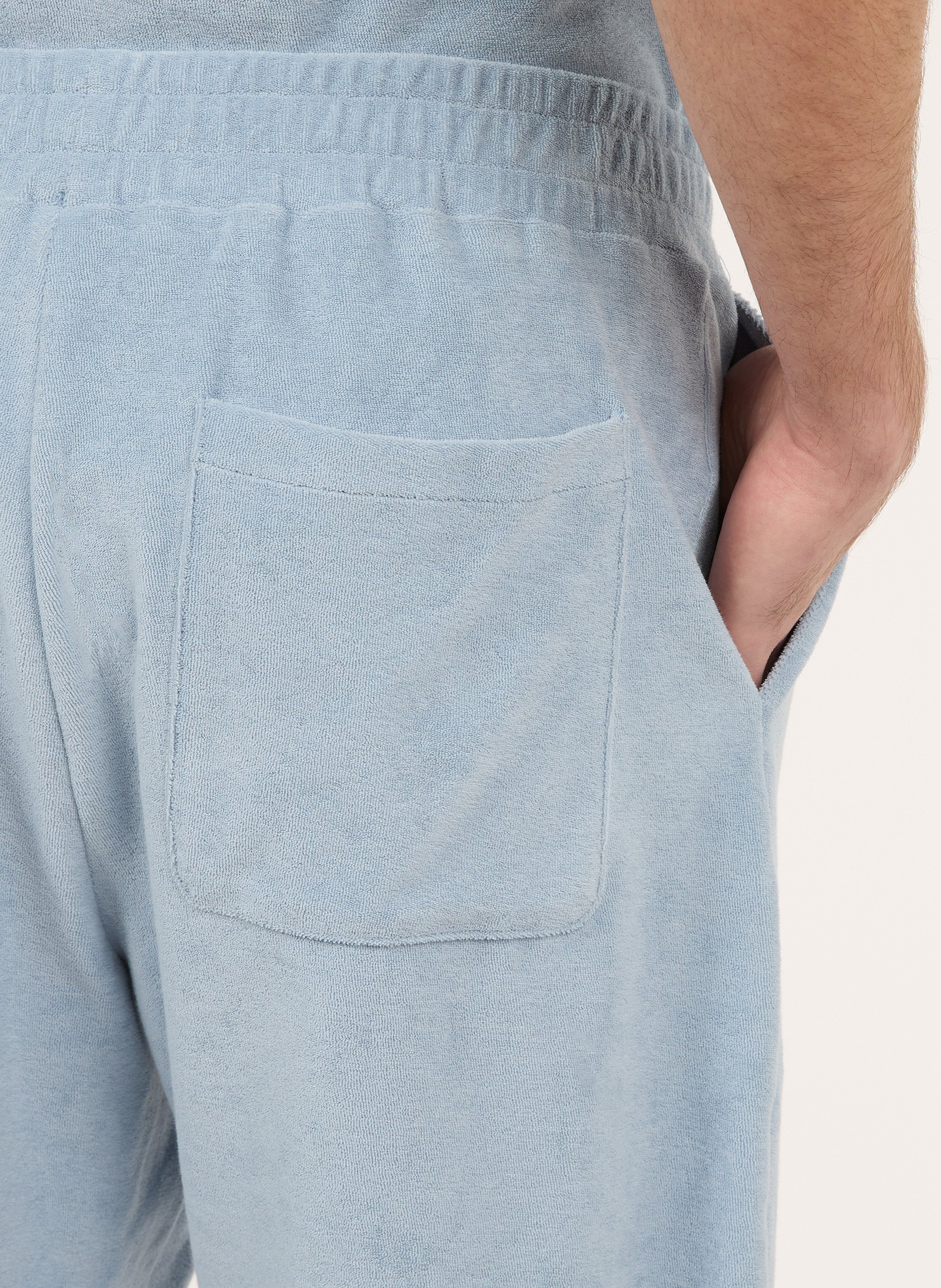 Gerade geschnittene Baumwollshorts SAISON 1865 Blau