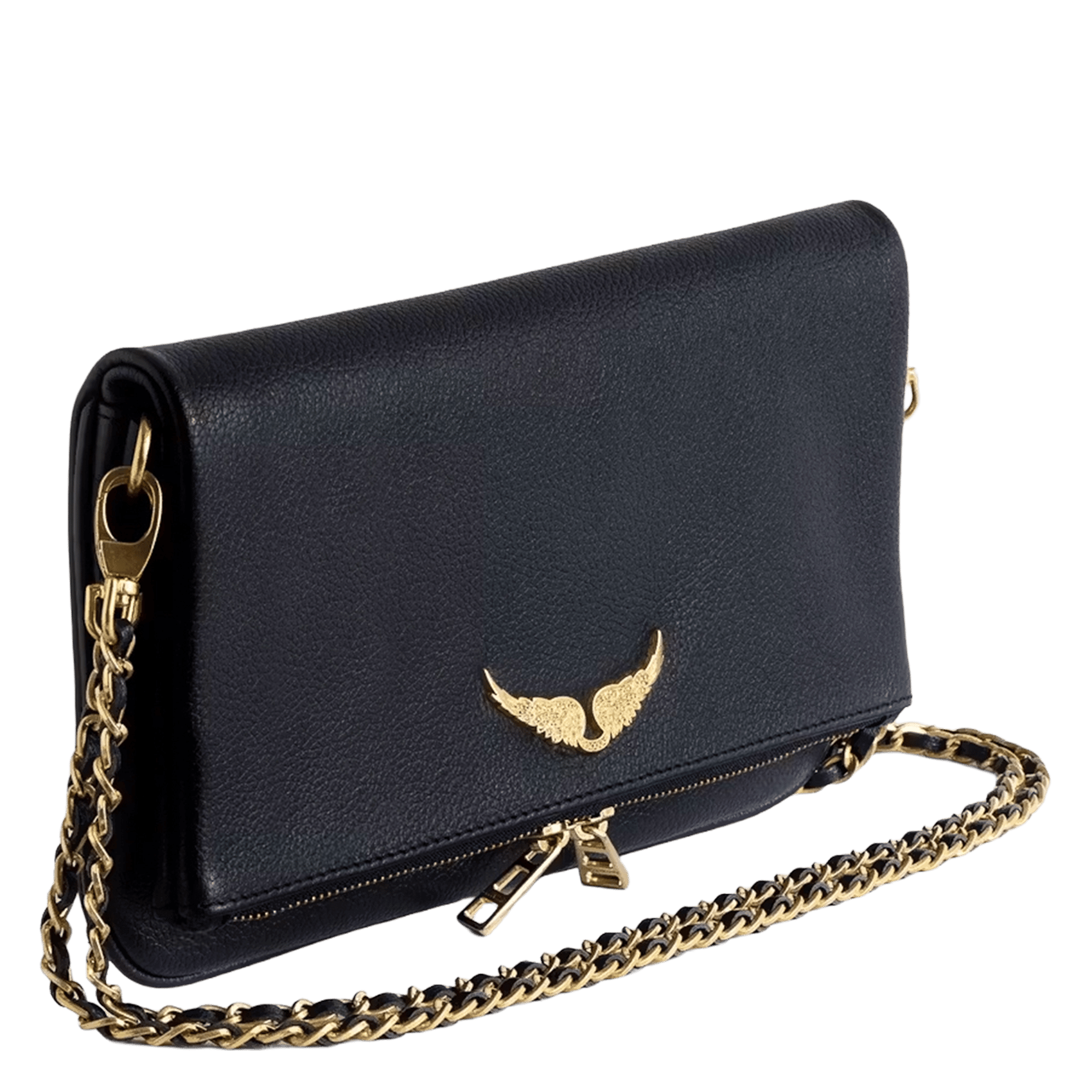 Leather clutch bag ZADIG&VOLTAIRE Blue