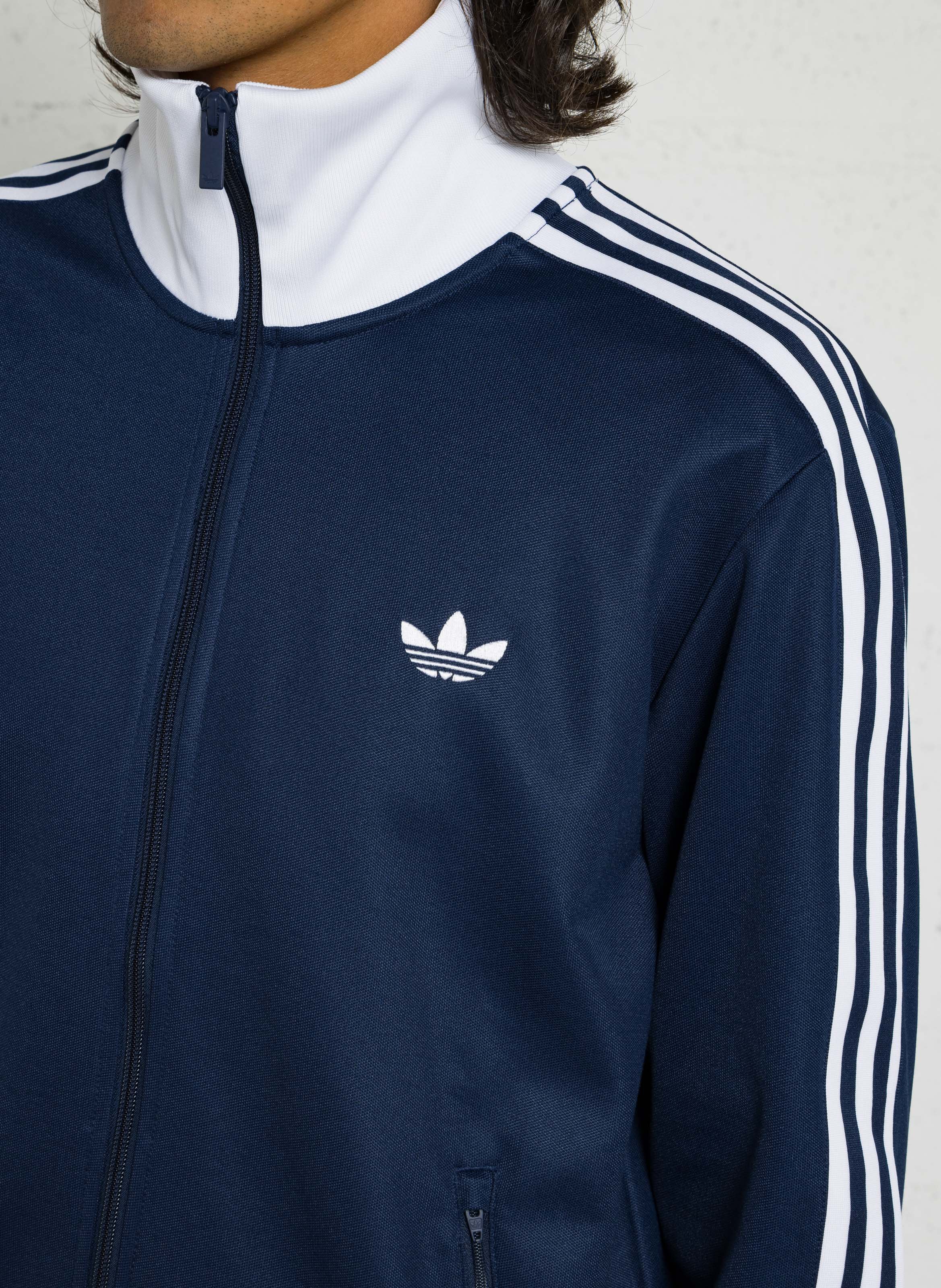 Veste col montant droite unie ADIDAS Bleu