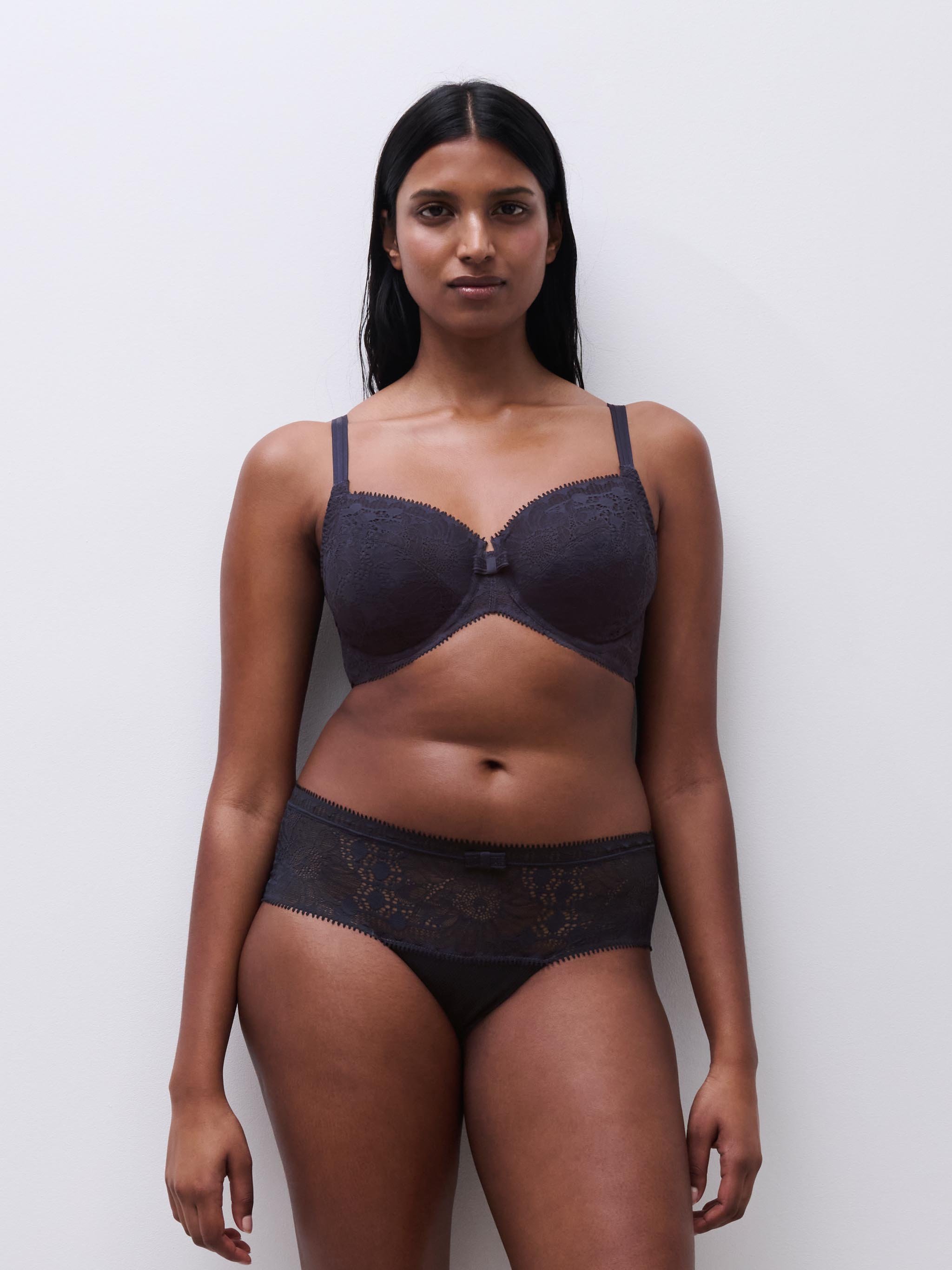 Lace boy shorts CHANTELLE Blue