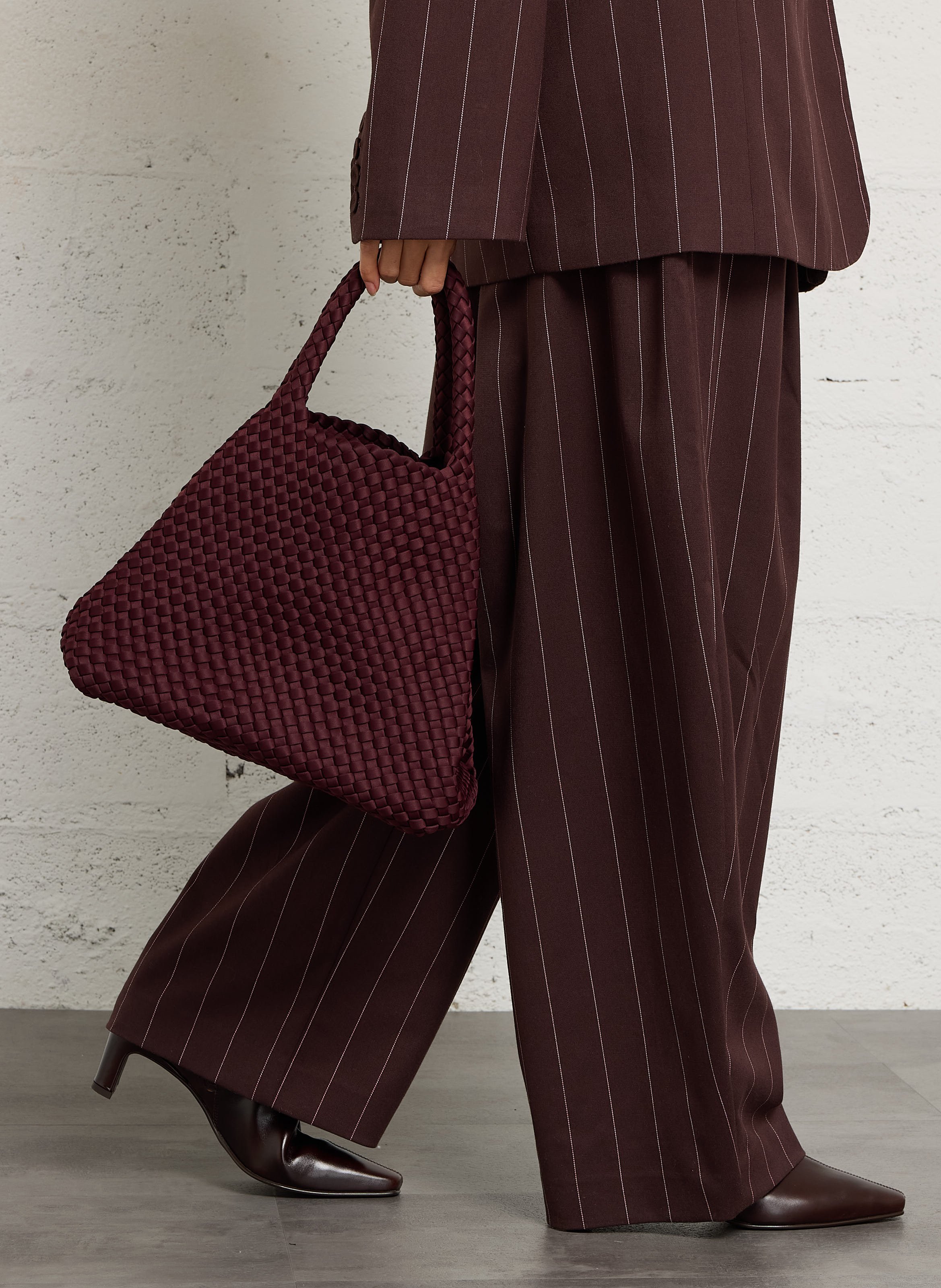 Woven handbag MARREA Red