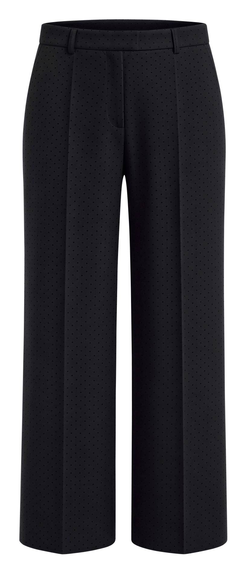 Wide-leg spotted trousers PABLO Black