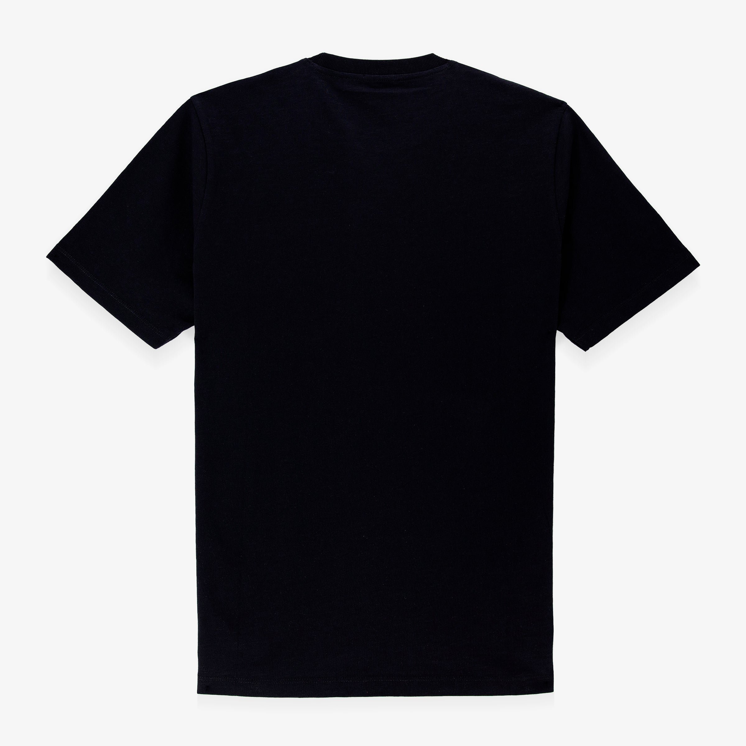 Short-sleeved slub cotton T-shirt SERGE BLANCO Black