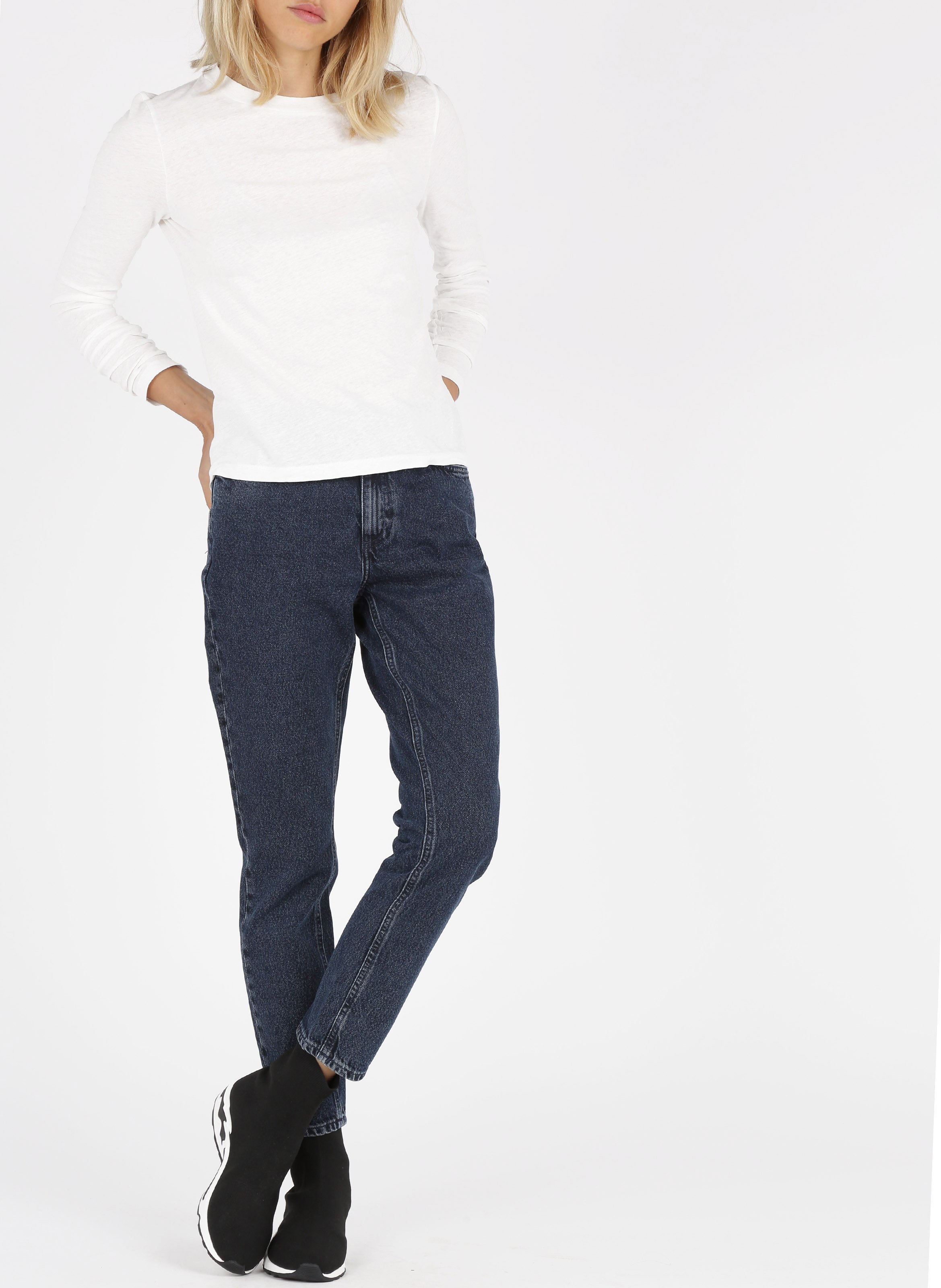 Tee-shirt col rond en coton AMERICAN VINTAGE Blanc