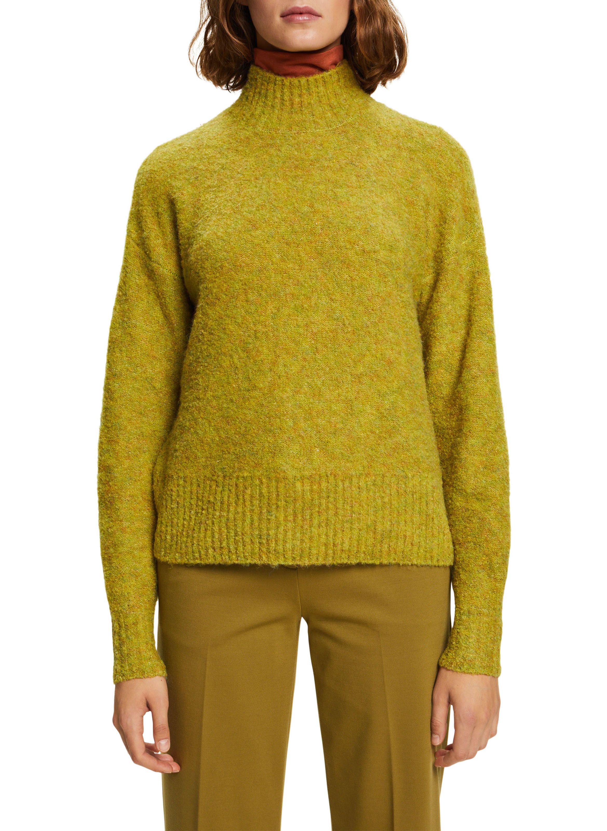 High neck mustard clearance jumper