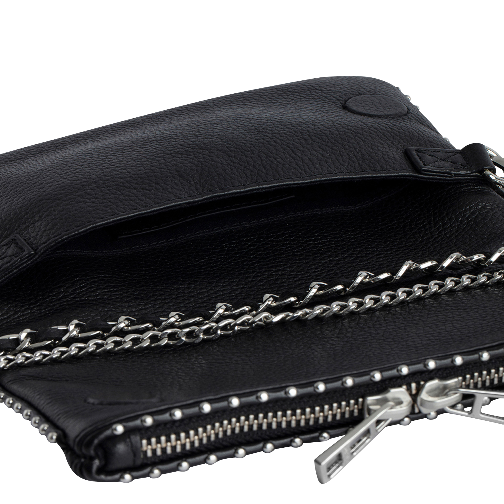 Sac bandoulière en cuir ZADIG&VOLTAIRE Noir