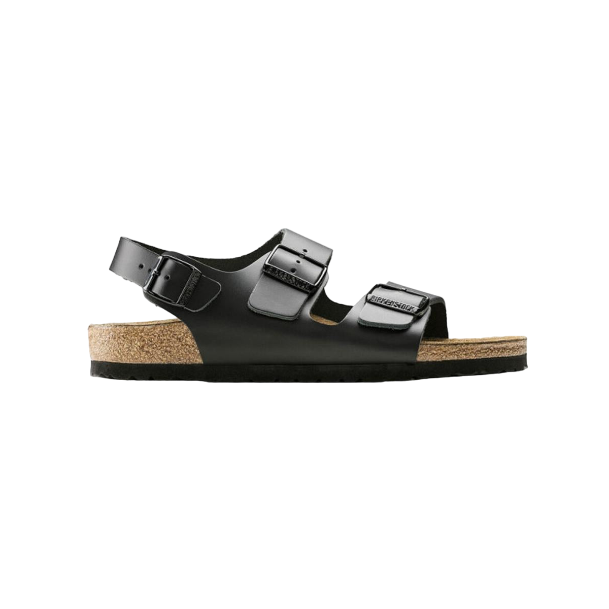Faux leather sandals BIRKENSTOCK Black
